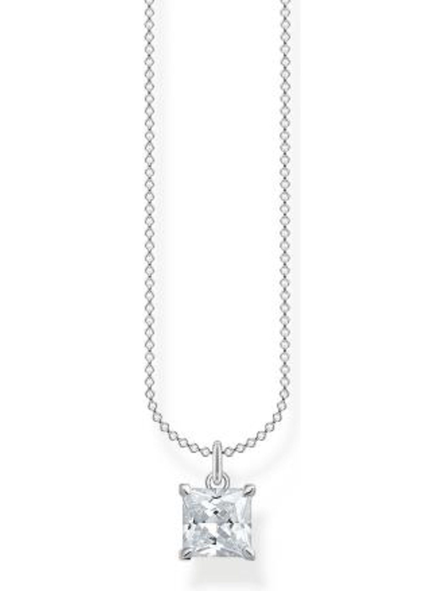 THOMAS SABO Silberkette Thomas Sabo Damen-Kette 925er Silber Zirkonia, Charming
