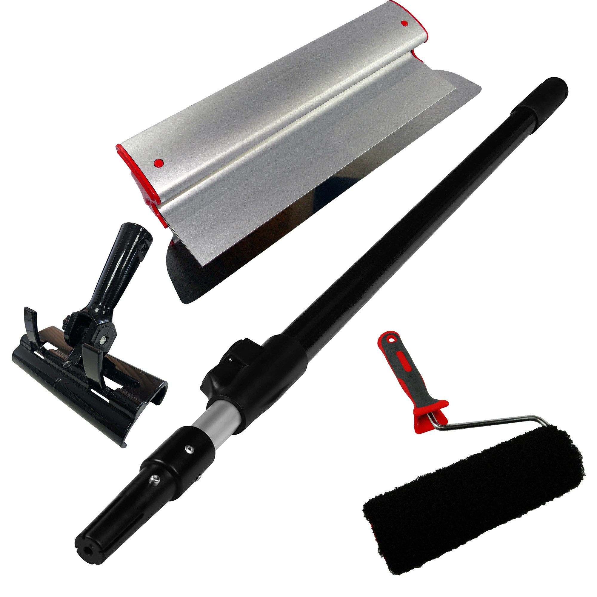 ConToo Flächenspachtel 10-teilig SET Koffer Ergoplane Flächenspachtel Adapter Rollspachtel