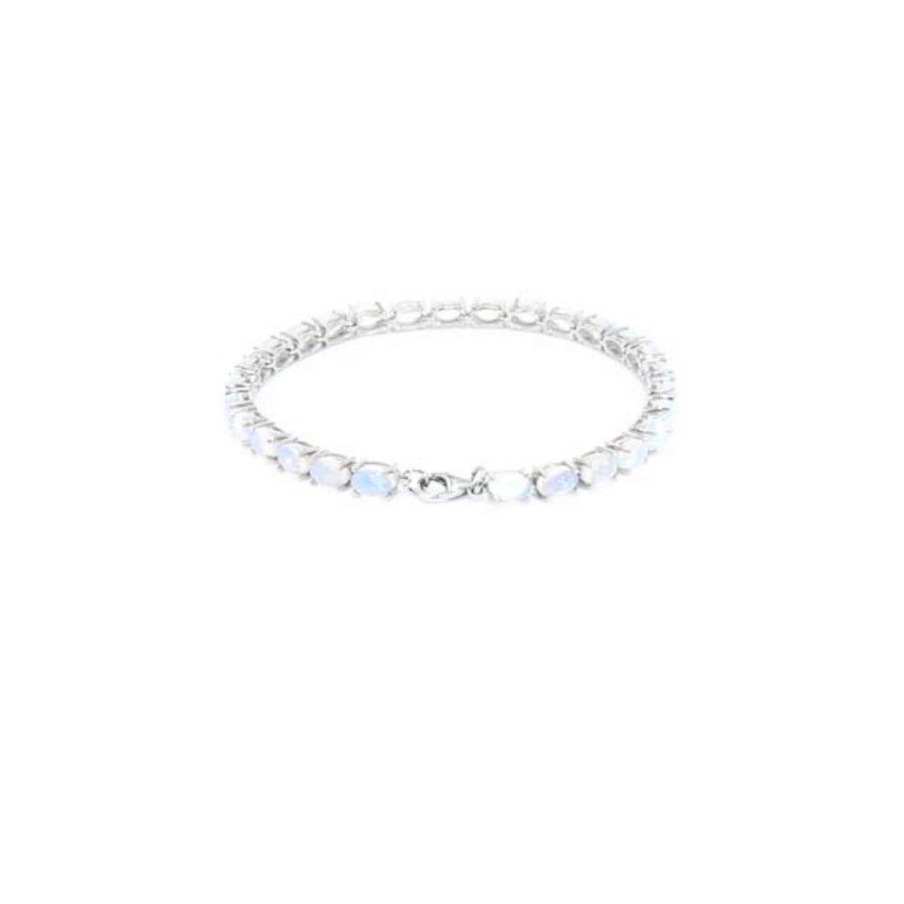 Cavill Silberarmband Opal Armband 8,05 ct, 28 ovale Cabochon, 925er Silber plattiert (1-tlg)