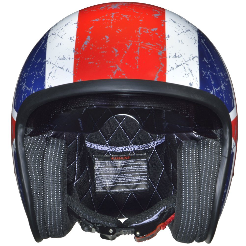rueger-helmets Motorradhelm rueger RC-590 Jethelm mit Sonnenvisier 1050 Gramm schwer XS-XL