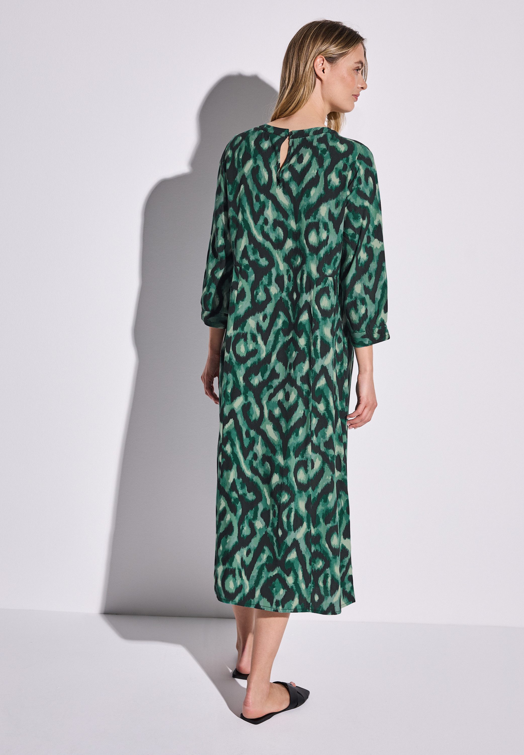 STREET ONE Midikleid 3/4 Arm mit grafischem Muster günstig online kaufen