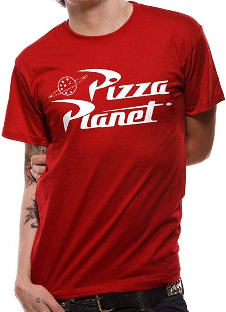 Disney Pixar Toy Story 4 Print-Shirt Pizza Planet Toy Story T-Shirt Rot Gr. S M L XL 2XL