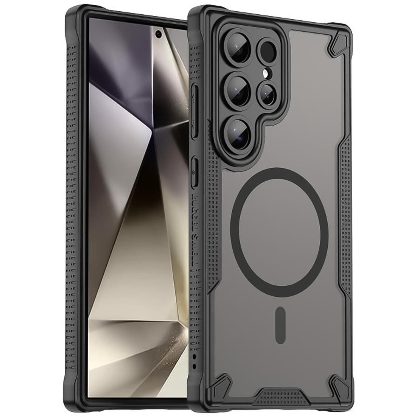 CoolGadget Handyhülle Defender Series Handy Hülle für Samsung Galaxy S24 Ultra 6,8 Zoll, Magsafe TPU Schlicht Robust Schutzhülle für Galaxy S24 Ultra Hülle