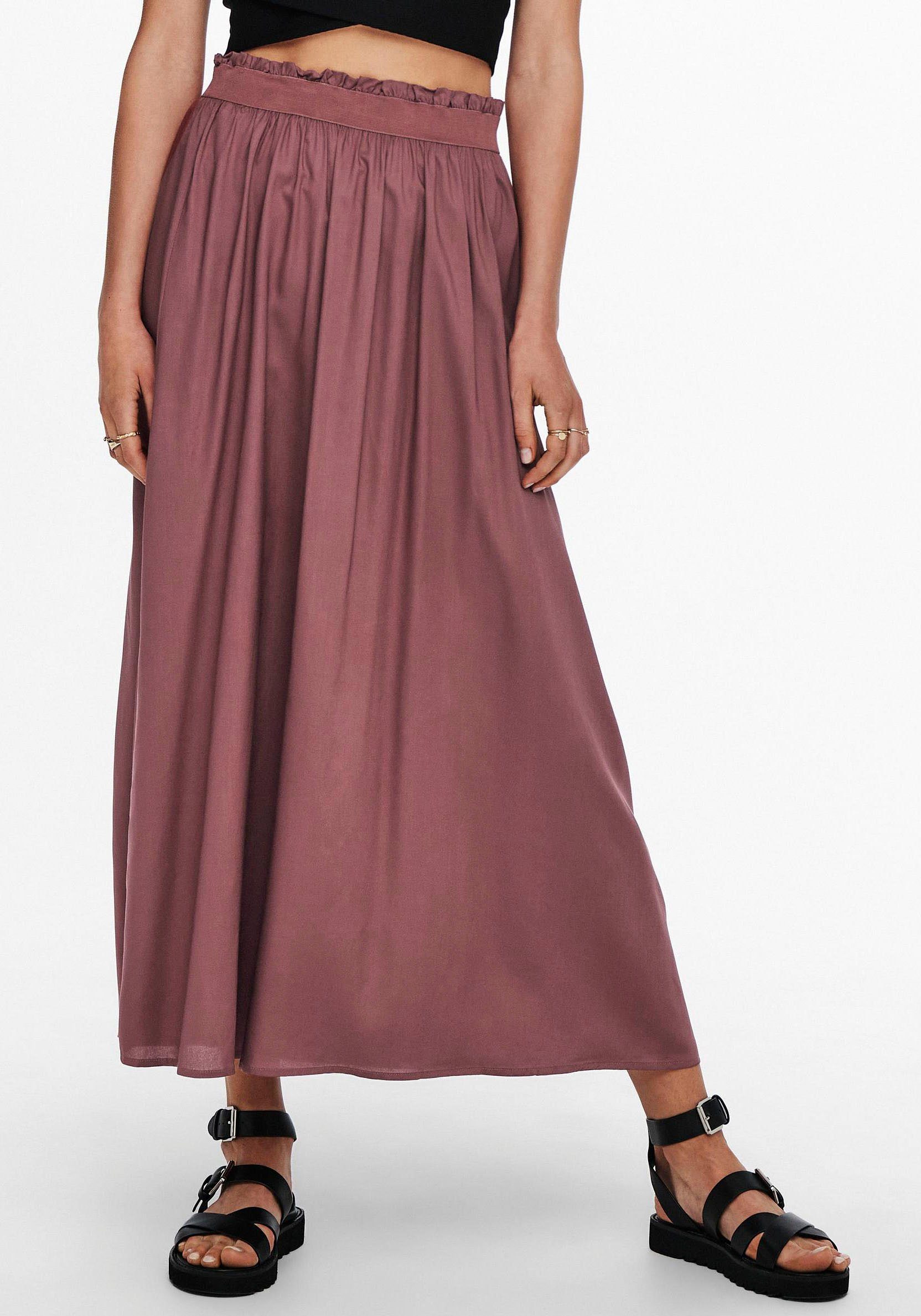 Brown WVN ONLY Rose Maxirock LIFE NOOS ONLVENEDIG LONG SKIRT