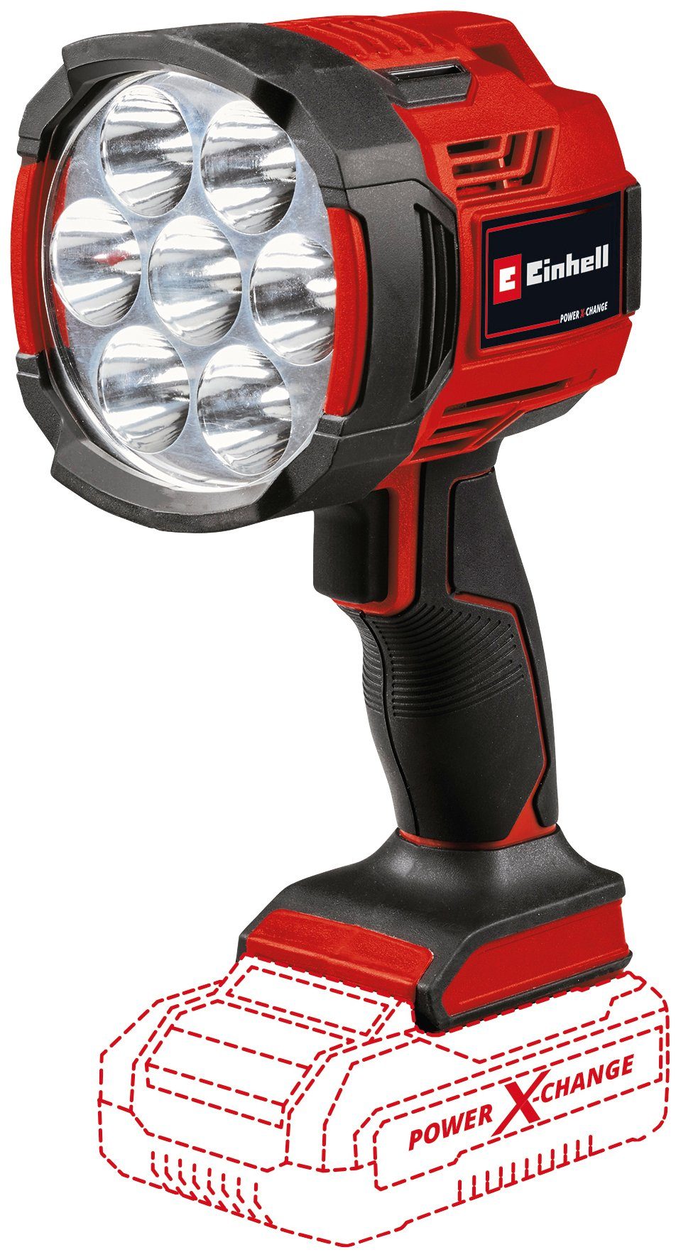 Einhell Arbeitslicht TE-CL 18/2500 LiAC-Solo, LED fest integriert, Neutralweiß
