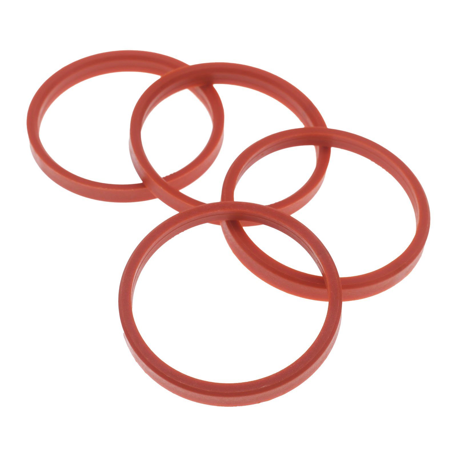 BRANDT AUTOMOTIVE Reifenstift 4x Zentrierringe Rot Felgen Ringe Made in Germany, Maße: 72,0 x 63,4 mm