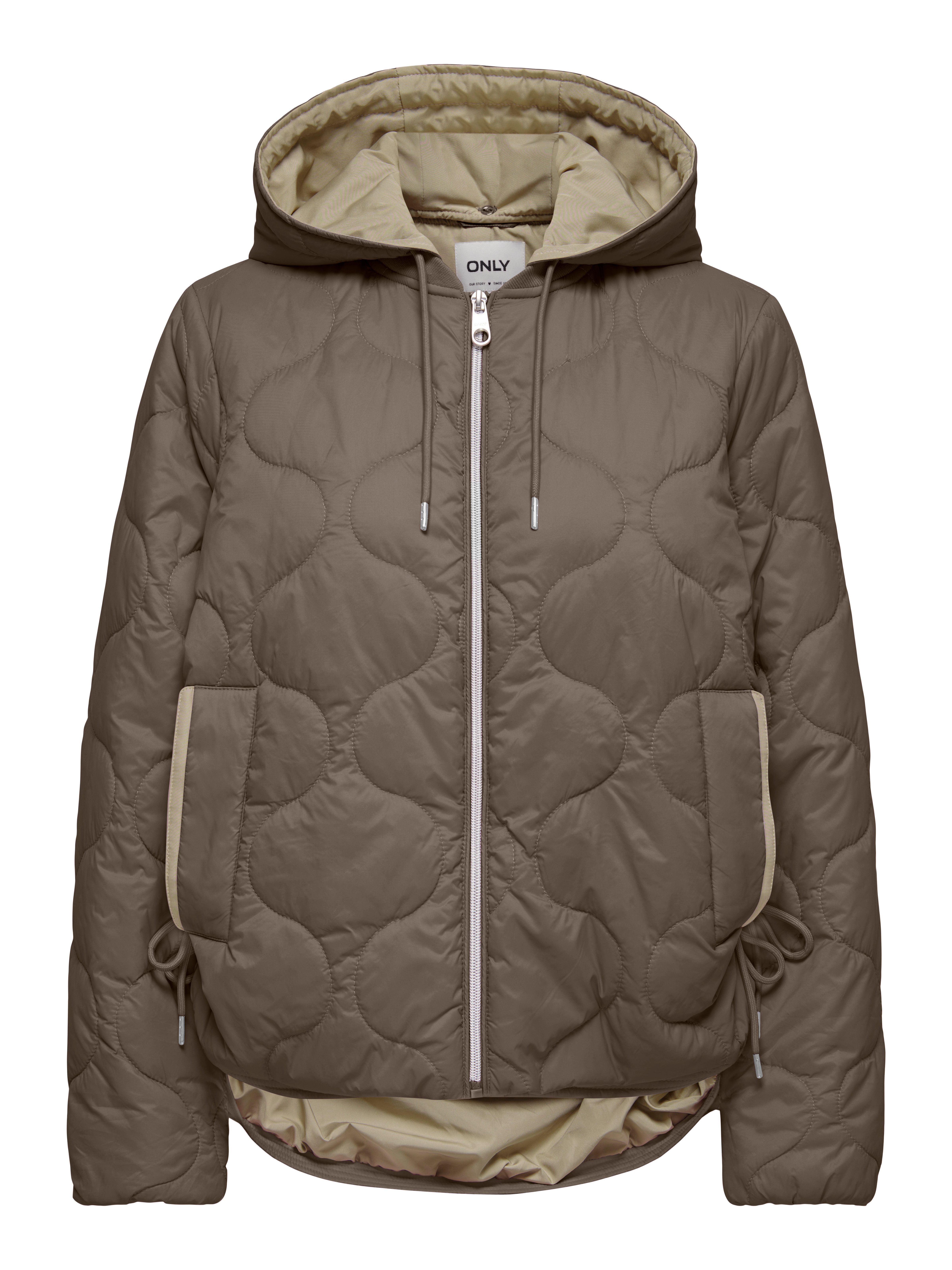 ONLY Steppjacke ONLMIKI HOOD QUILT JACKET CC OTW mit seitlichem Kordelzug a günstig online kaufen