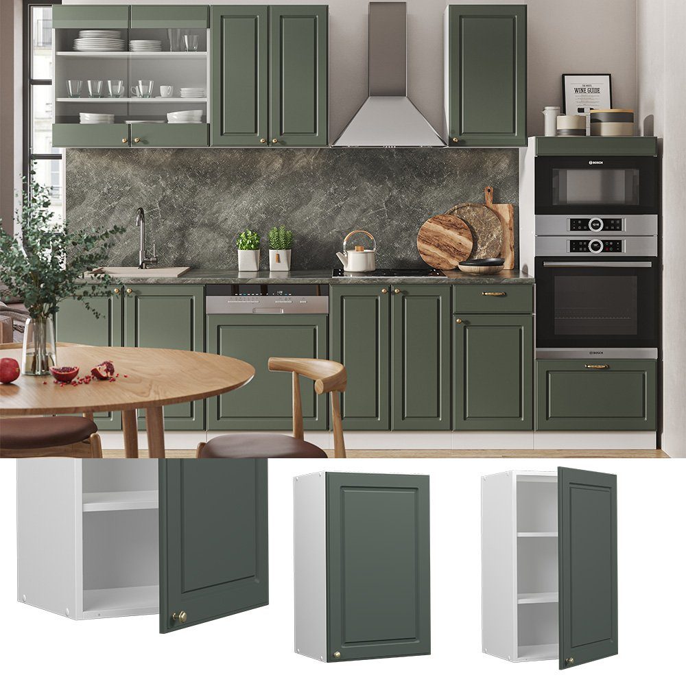 Vicco Hängeschrank Fame-Line, Grün-Gold Landhaus/Weiß, 45 günstig online kaufen