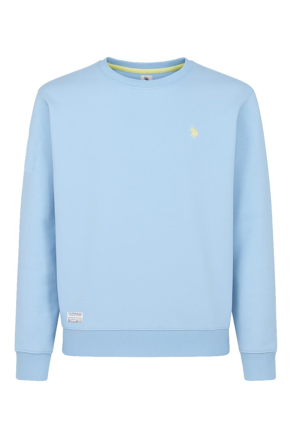 U.S. Polo Assn. Sweatshirt Garment Dyed (100% Baumwolle) hellblau Herren