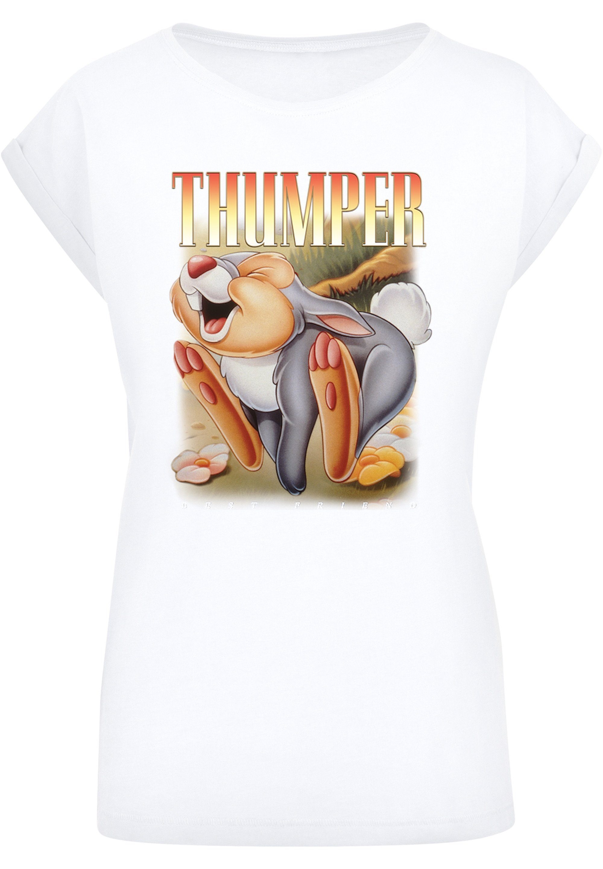 F4NT4STIC T-Shirt Disney Bambi Klopfer Ärmel,Bedruckt Damen,Premium Merch,Regular-Fit,Kurze
