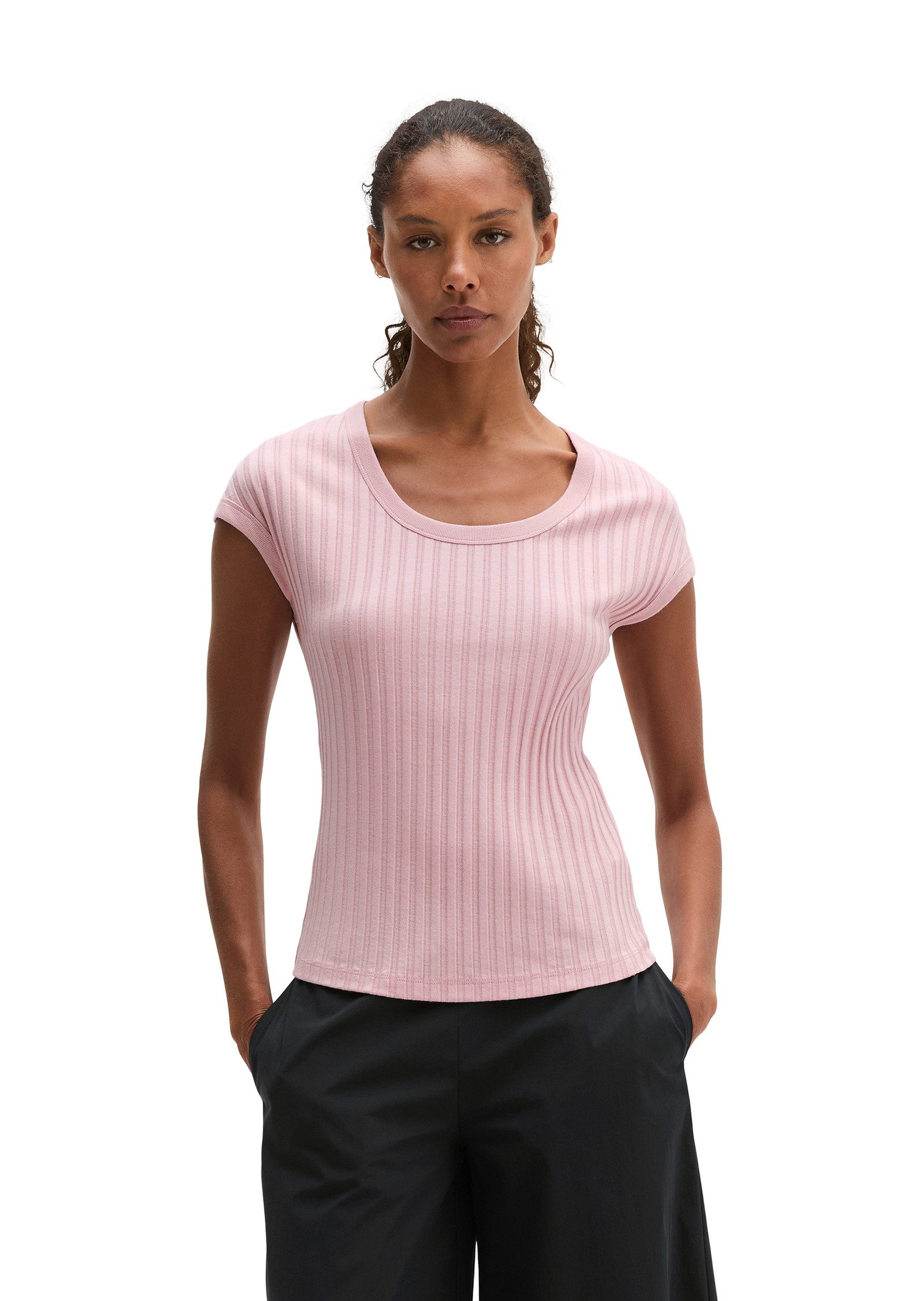 Marc O'Polo T-Shirt aus softem Modal-Organic-Cotton-Mix