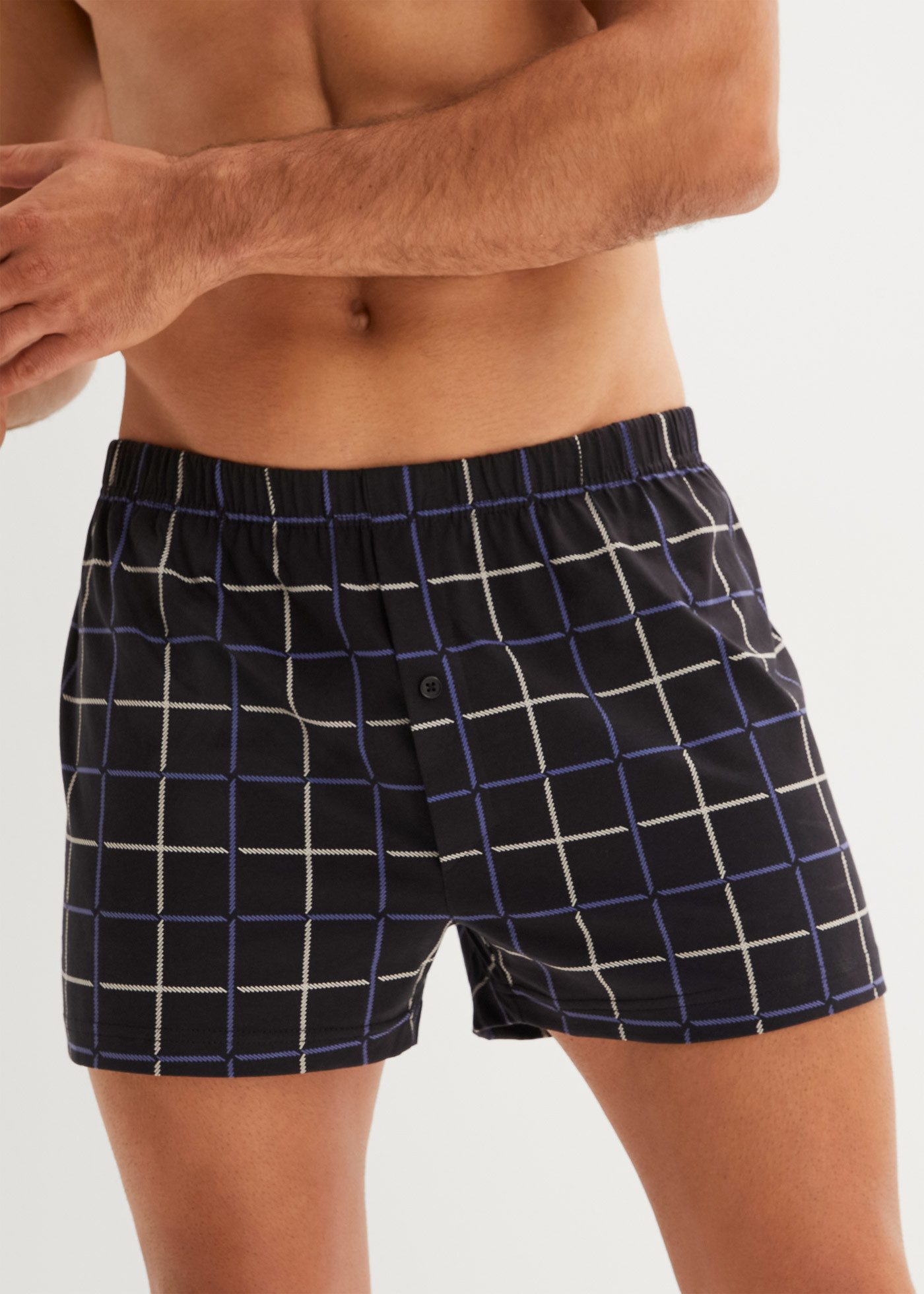 bonprix Boxer (Packung, 3-St., 3) Lockere Jersey Boxershorts aus Baumwolle günstig online kaufen