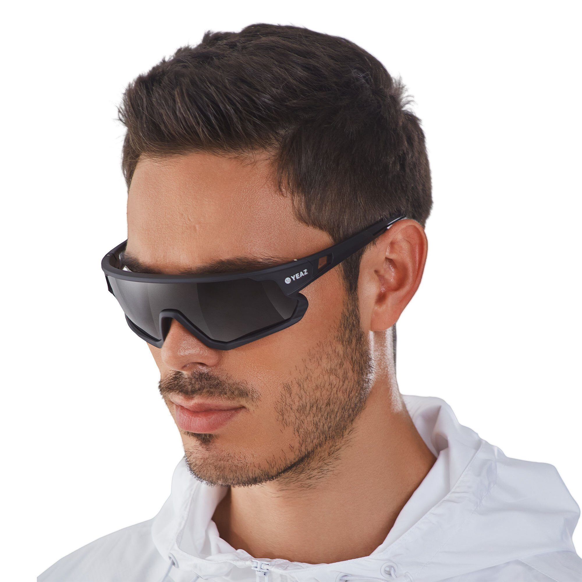 YEAZ Sportbrille SUNRISE sport-sonnenbrille black, Guter Schutz bei optimierter Sicht
