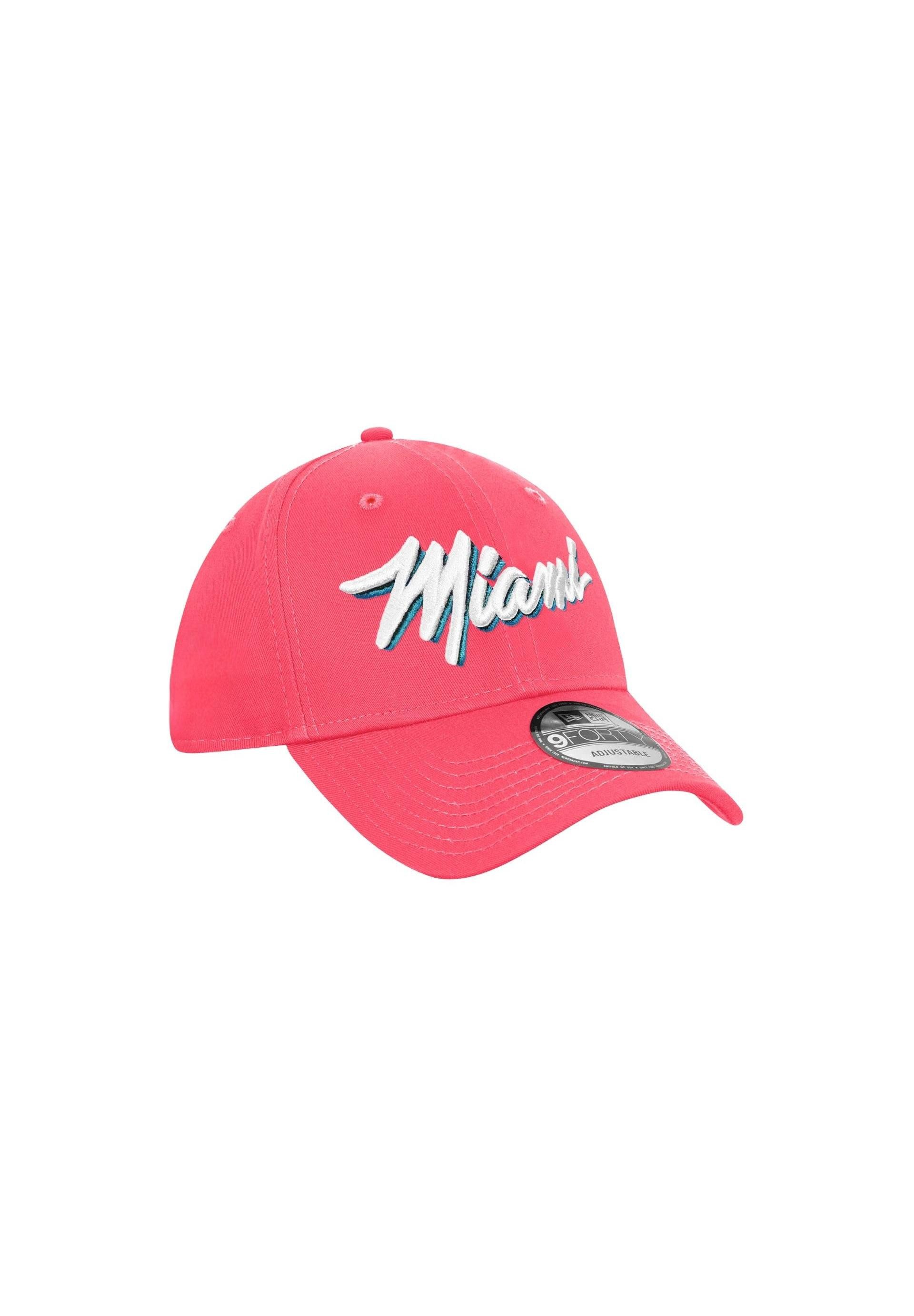 New Era Baseball Cap Miami Heat NBA Neon Pink Verstellbare 9Forty Snapback Cap New Era (1-St)