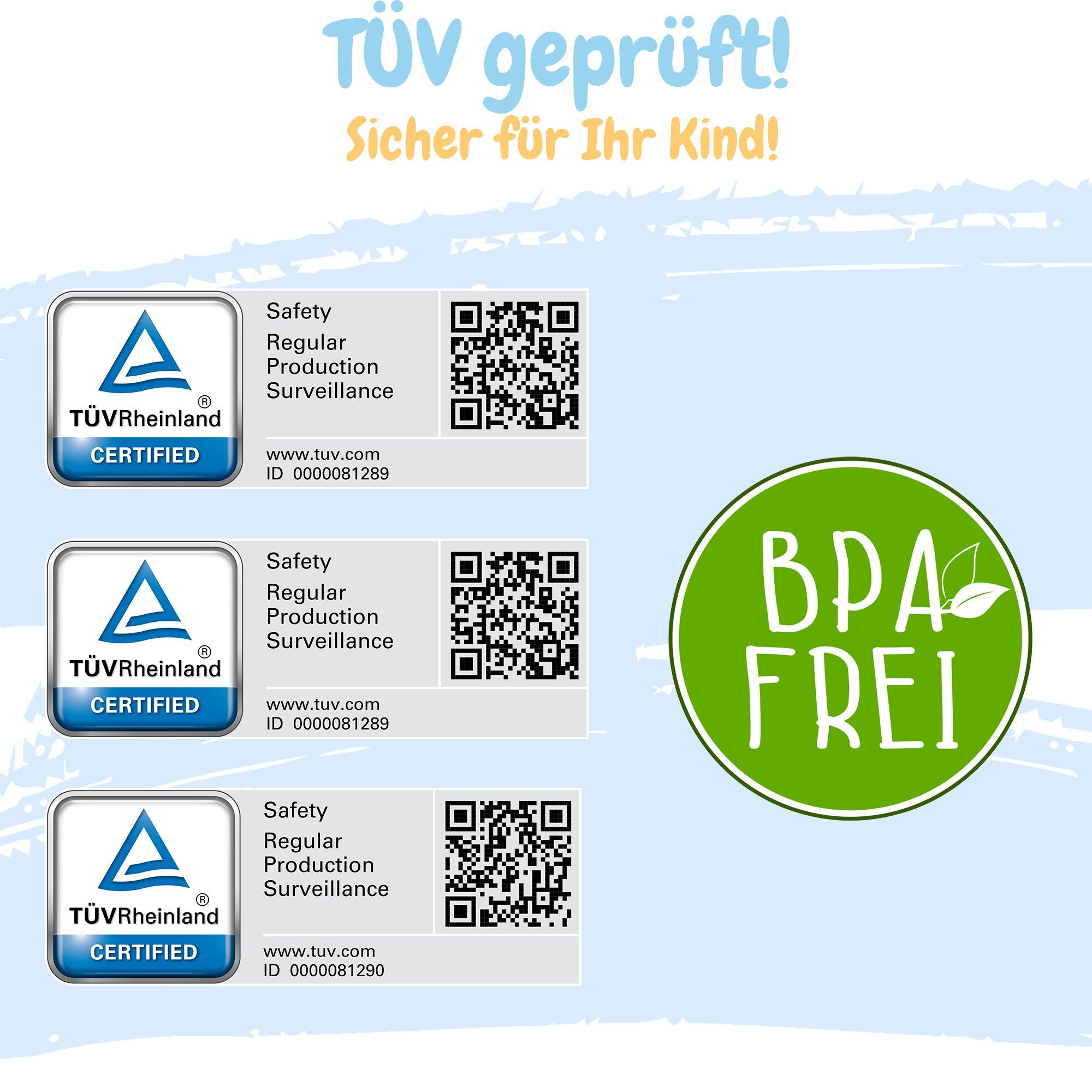 Babykajo Töpfchen, (Set, 3-tlg), Baby Topf, Toilettentrainer, Hocker - TÜV Rheinland geprüft!