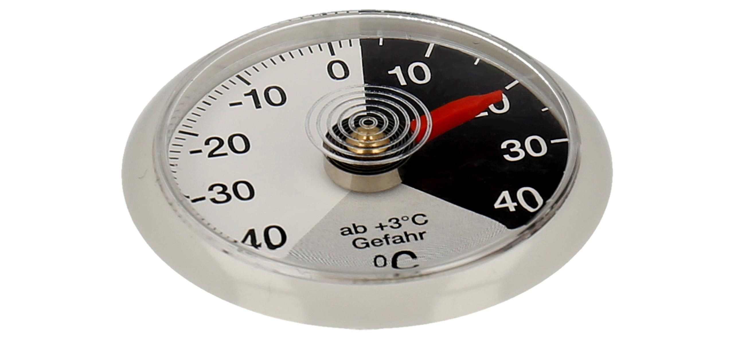 Lantelme Raumthermometer Autothermometer Analog mit Klebepad Auto Innenraum Thermometer, 1-tlg., Temperatur -40 bis +40°C, Auto Innenthermometer Farbe Wählbar, Deutsche Herstellung