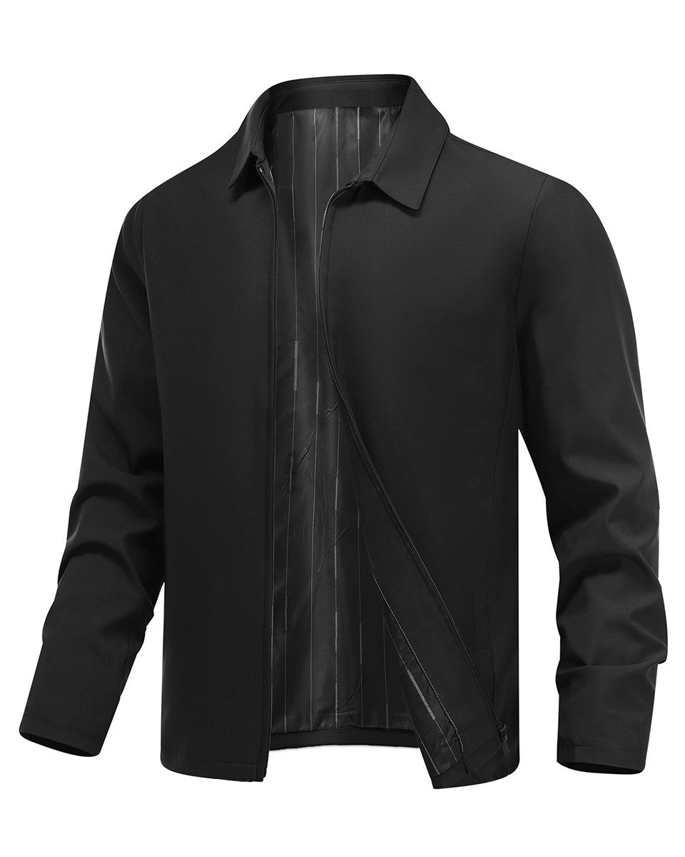 Allthemen Bomberjacke Herren leichte Herbstjacke mit Reißverschluss Harrington Jacke Sommer