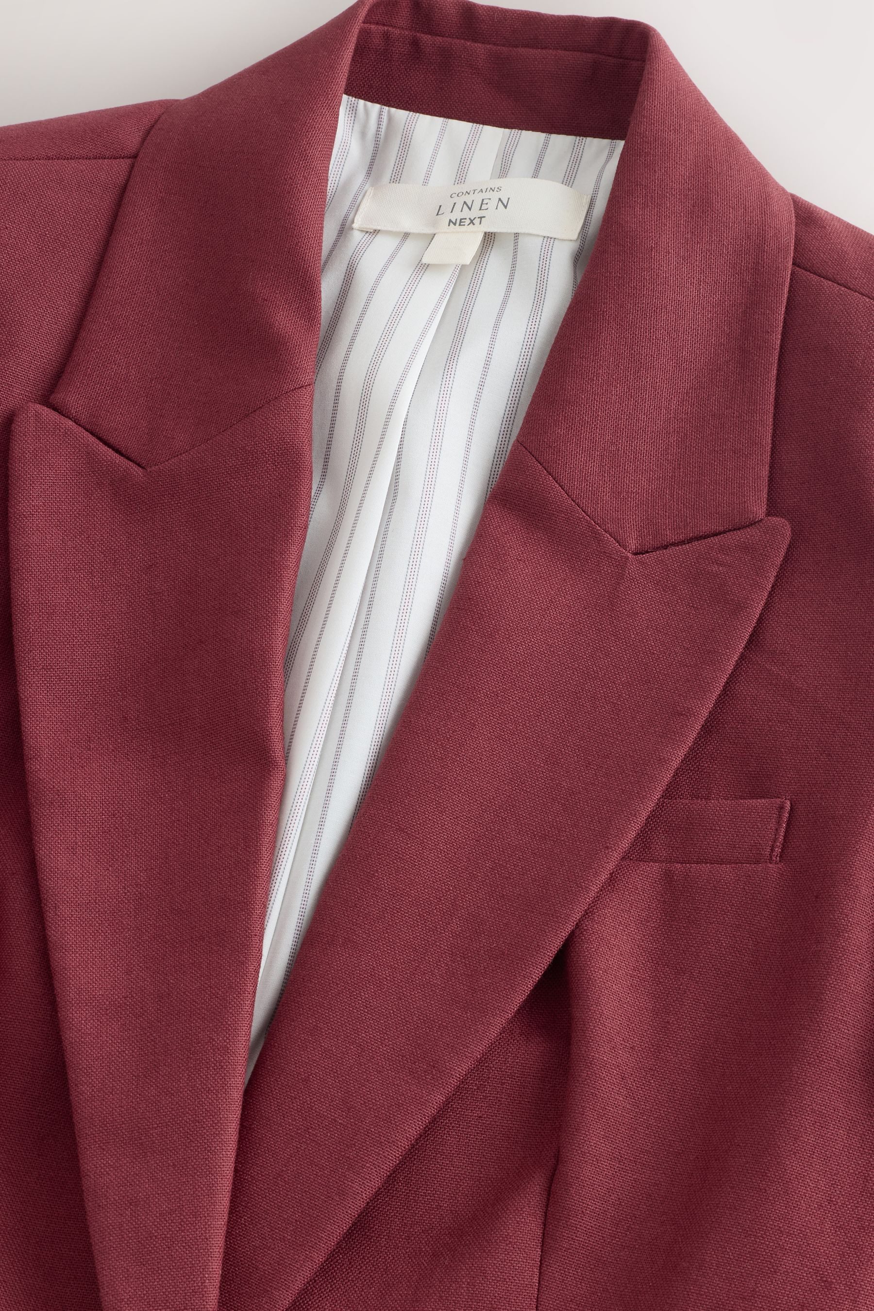 Next Jackenblazer Einreihiger Single Blazer mit hohem Leinenanteil (1-tlg)