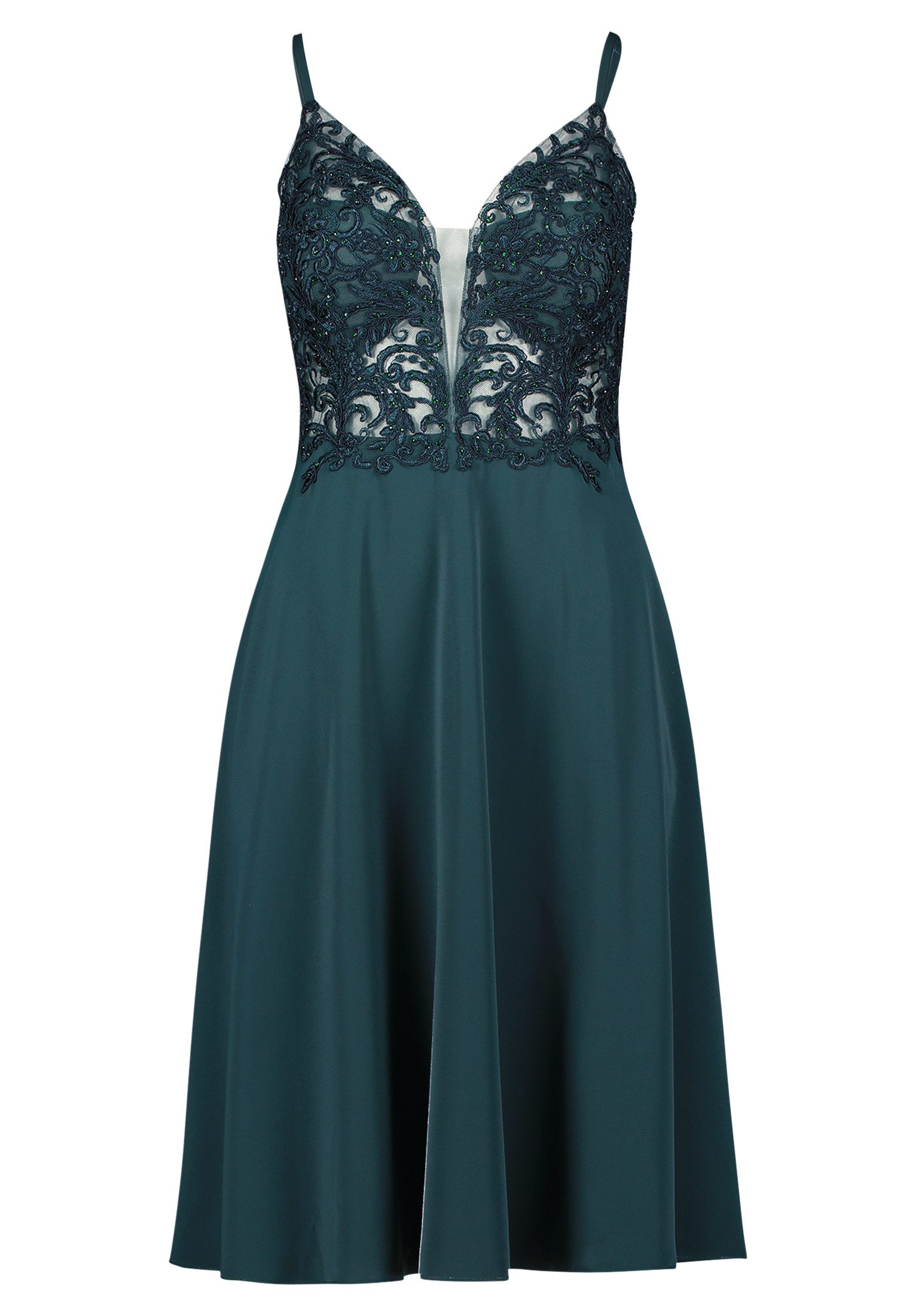 Vera Mont Abendkleid Damen Abendkleid mit Stickerei Spitze günstig online kaufen