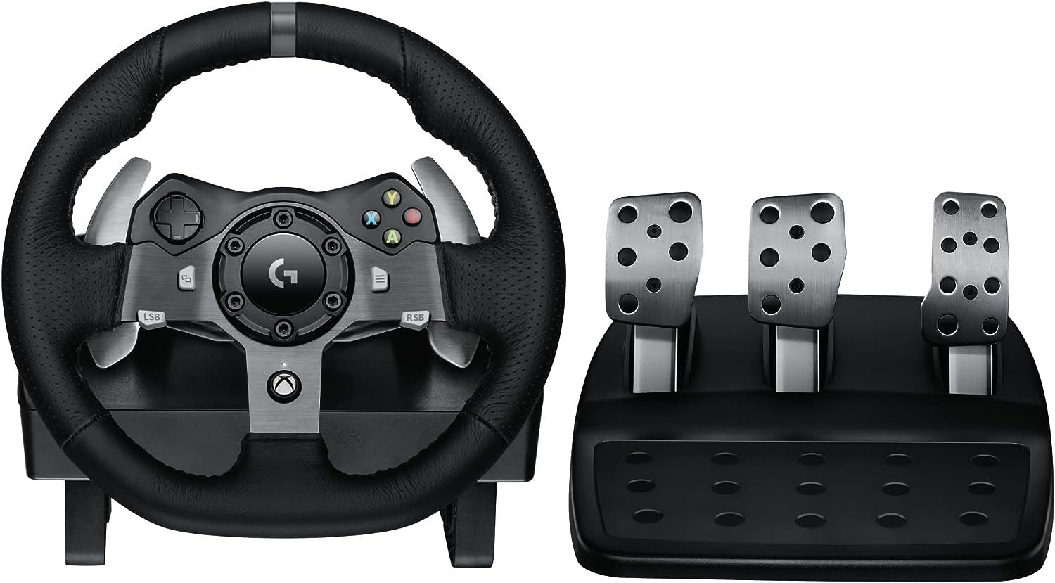 Logitech G920 Driving Force Rennlenkrad mit Pedalen USB Gaming-Lenkrad (Set, für Plattform PC, Xbox Series X, S, Xbox One)