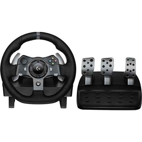 Logitech G920 Driving Force Rennlenkrad mit Pedalen USB Gaming-Lenkrad (Set, für Plattform PC, Xbox Series X, S, Xbox One)