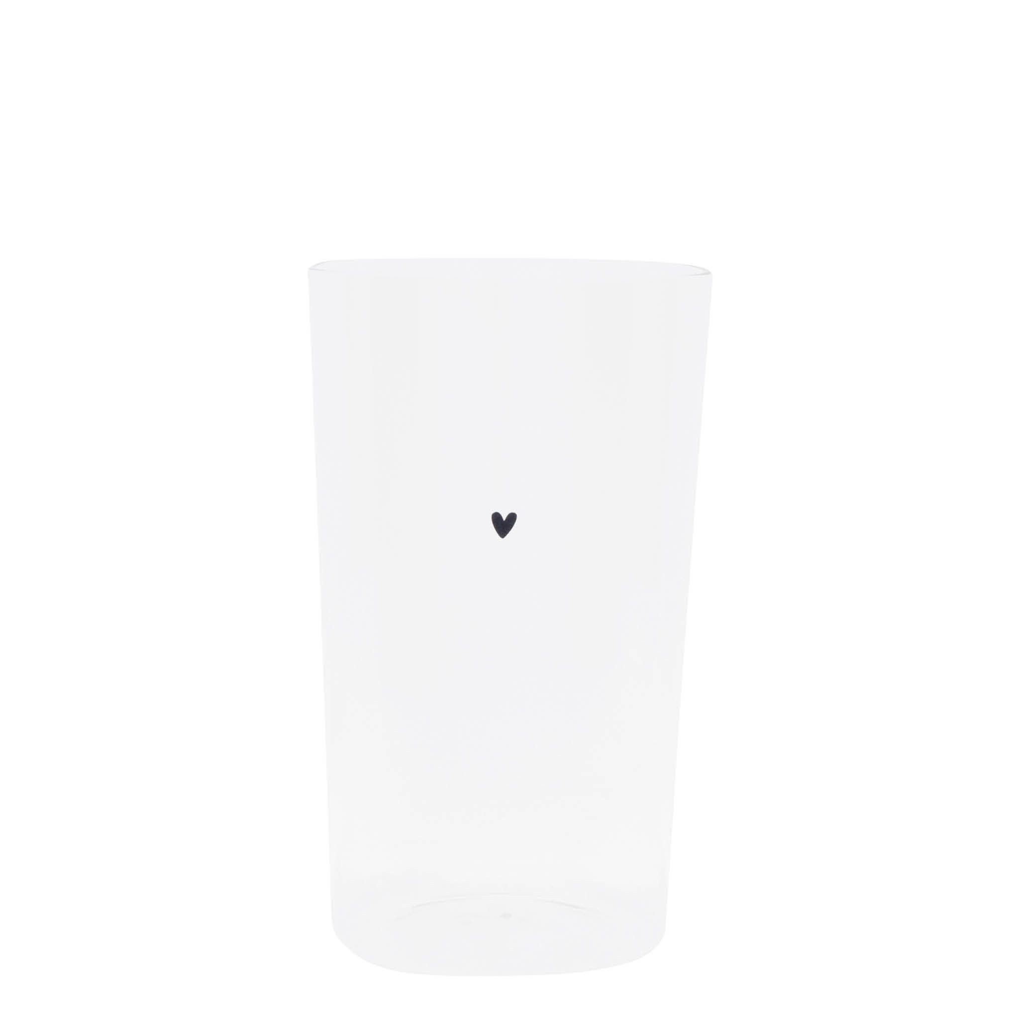 Bastion Collections Glas HEART, Glas, Handwäsche, Transparent, Motiv: Herz