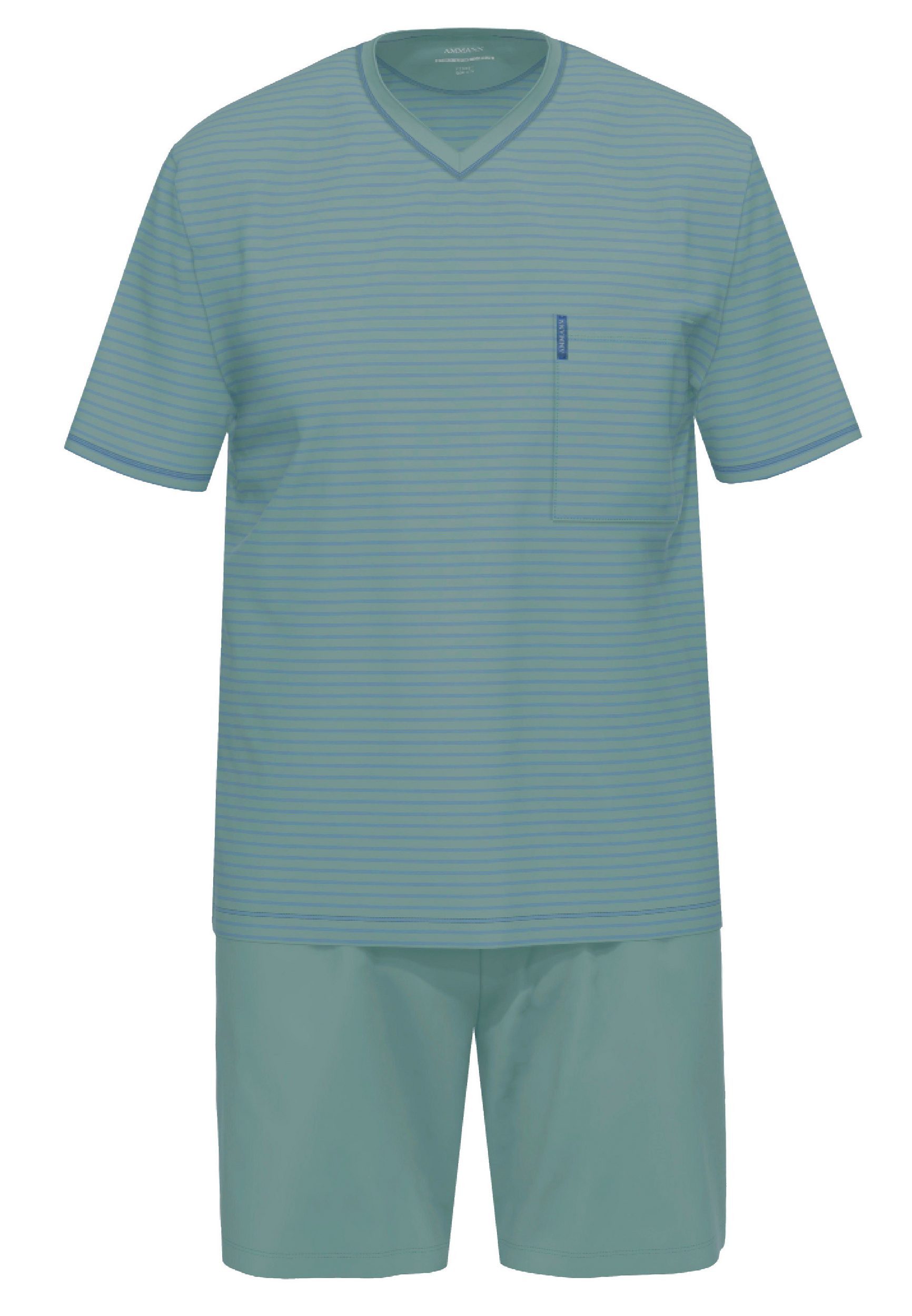 Ammann Schlafanzug Herren Pyjama kurz (2 tlg) Baumwolle günstig online kaufen
