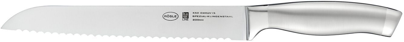 RÖSLE Brotmesser Basic Line, mit Wellenschliff, Klingenspezialstahl, ergonomischer Griff