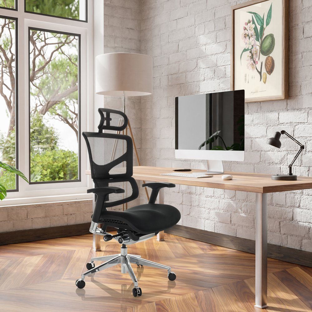High OFFICE Drehstuhl ergonomisch End Schreibtischstuhl St), (1 hjh Bürostuhl ERGO-U2 Stoff/Netzstoff FM