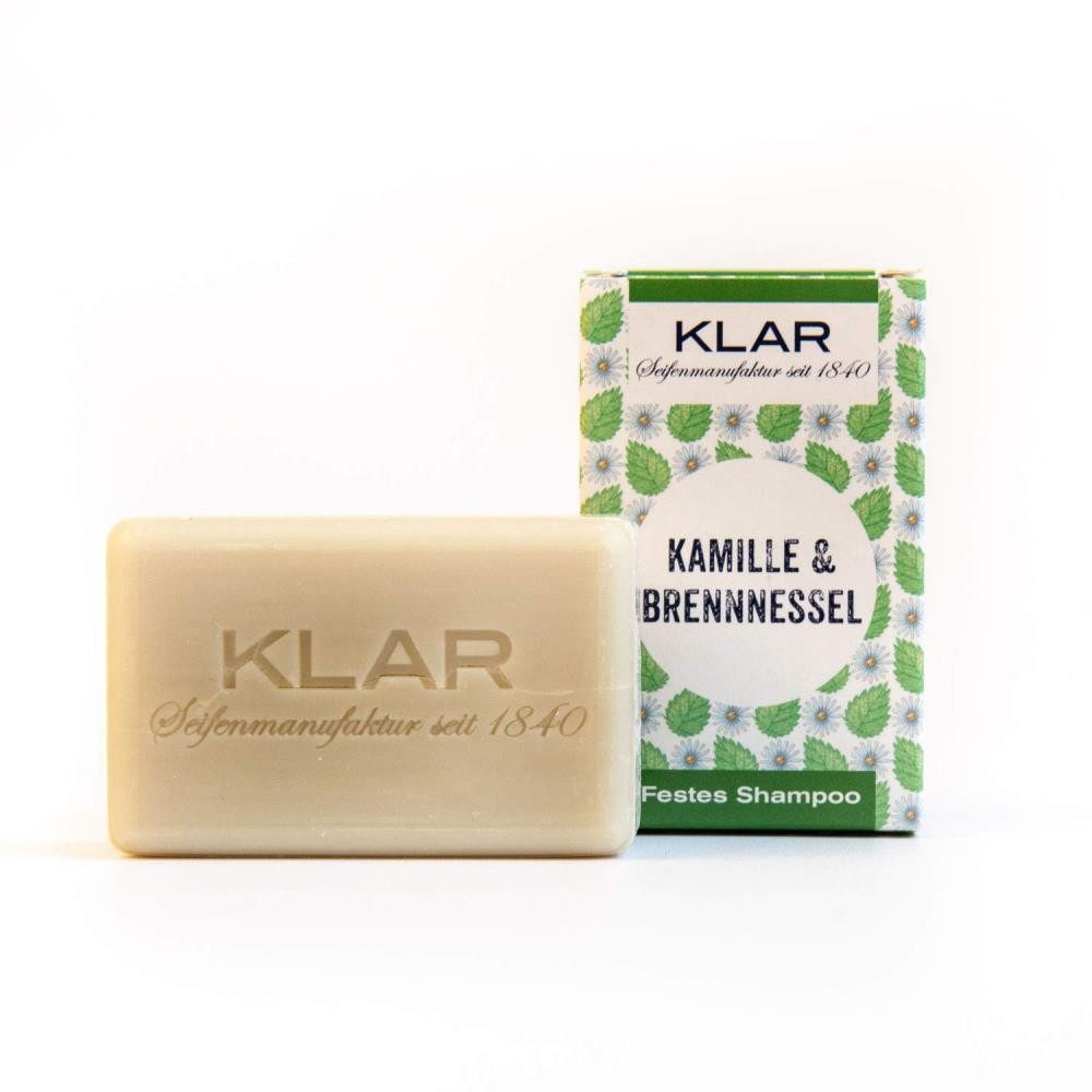 Klar Seife Festes Haarshampoo Festes Shampoo - Kamille & Brennnessel 100g