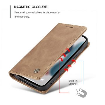 König Design Handyhülle Apple iPhone 13 mini, Schutzhülle Schutztasche Case Cover Etuis Wallet Klapptasche Bookstyle