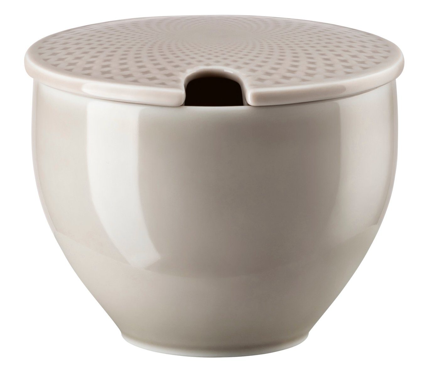 Rosenthal Zuckerdose Junto Soft Shell Zuckerdose mit Einschnitt 0,28 l, Porzellan