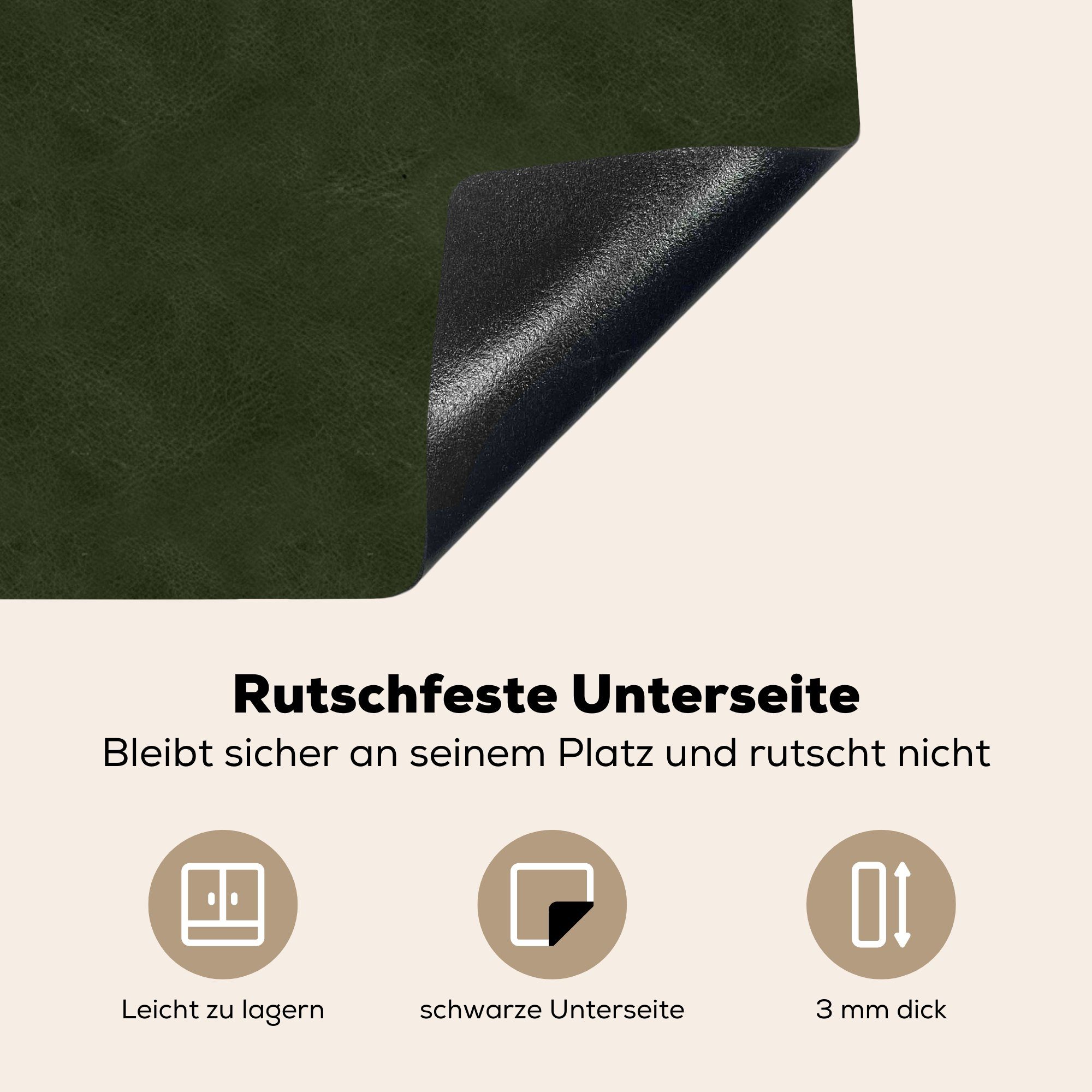 - Grün MuchoWow Herdblende-/Abdeckplatte - Induktionsschutz, Tiere, Vinyl, 59x51 Ceranfeldabdeckung Leder cm, Induktionskochfeld, (1 tlg),