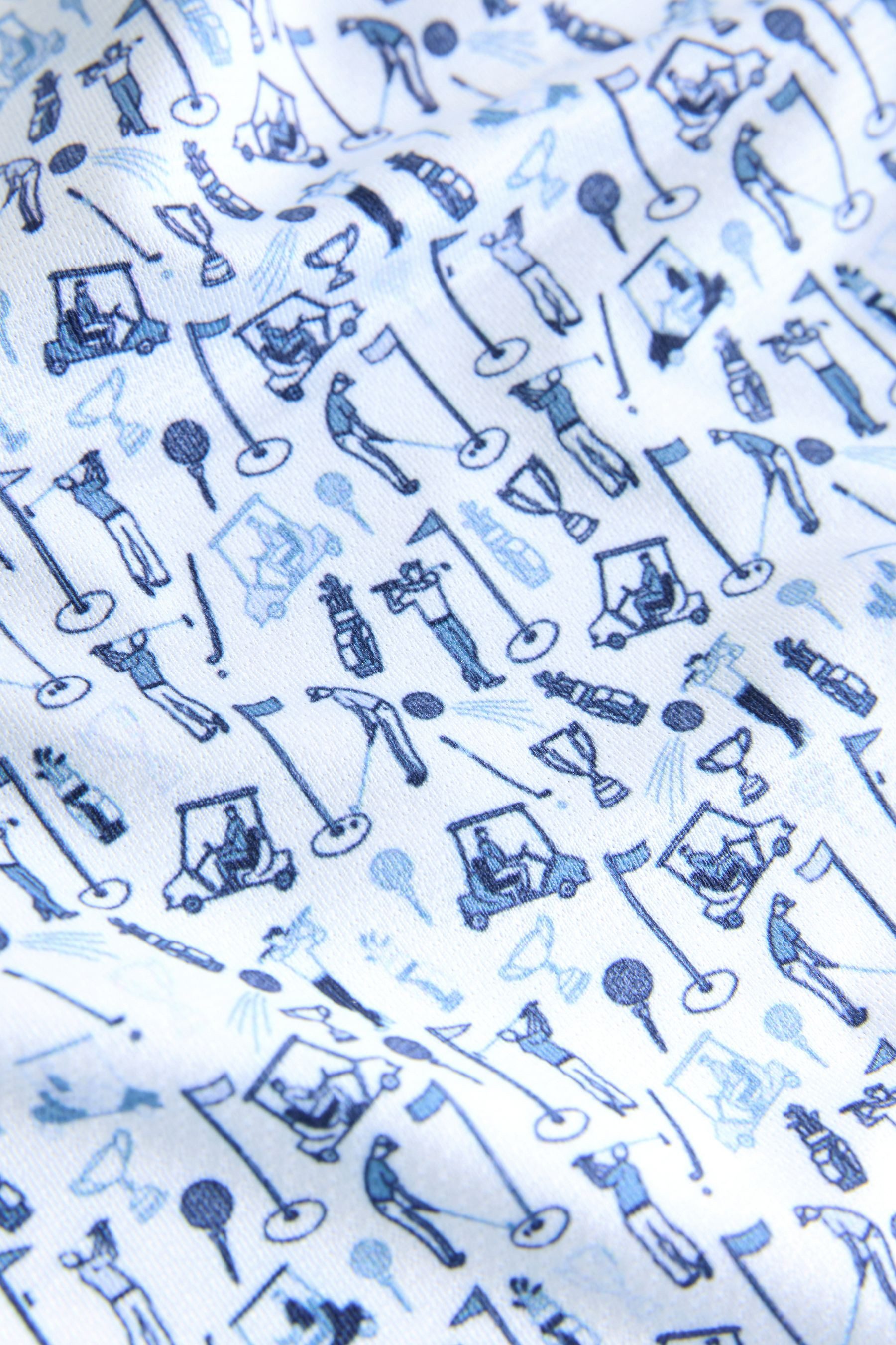 Next Poloshirt Active Golf Poloshirt mit geometrischem Print (1-tlg)