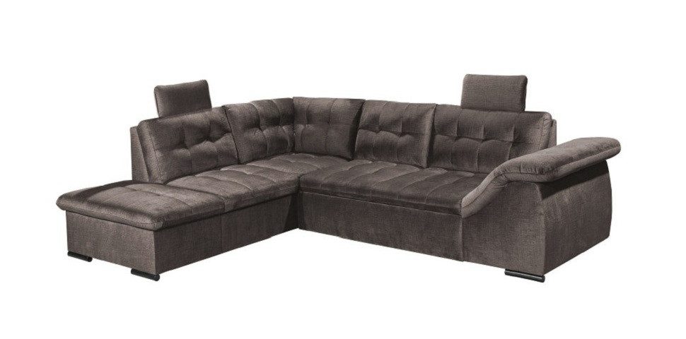 ED EXCITING DESIGN Ecksofa "Estrella L-Form", mit Bettfunktion, Bettkasten, günstig online kaufen