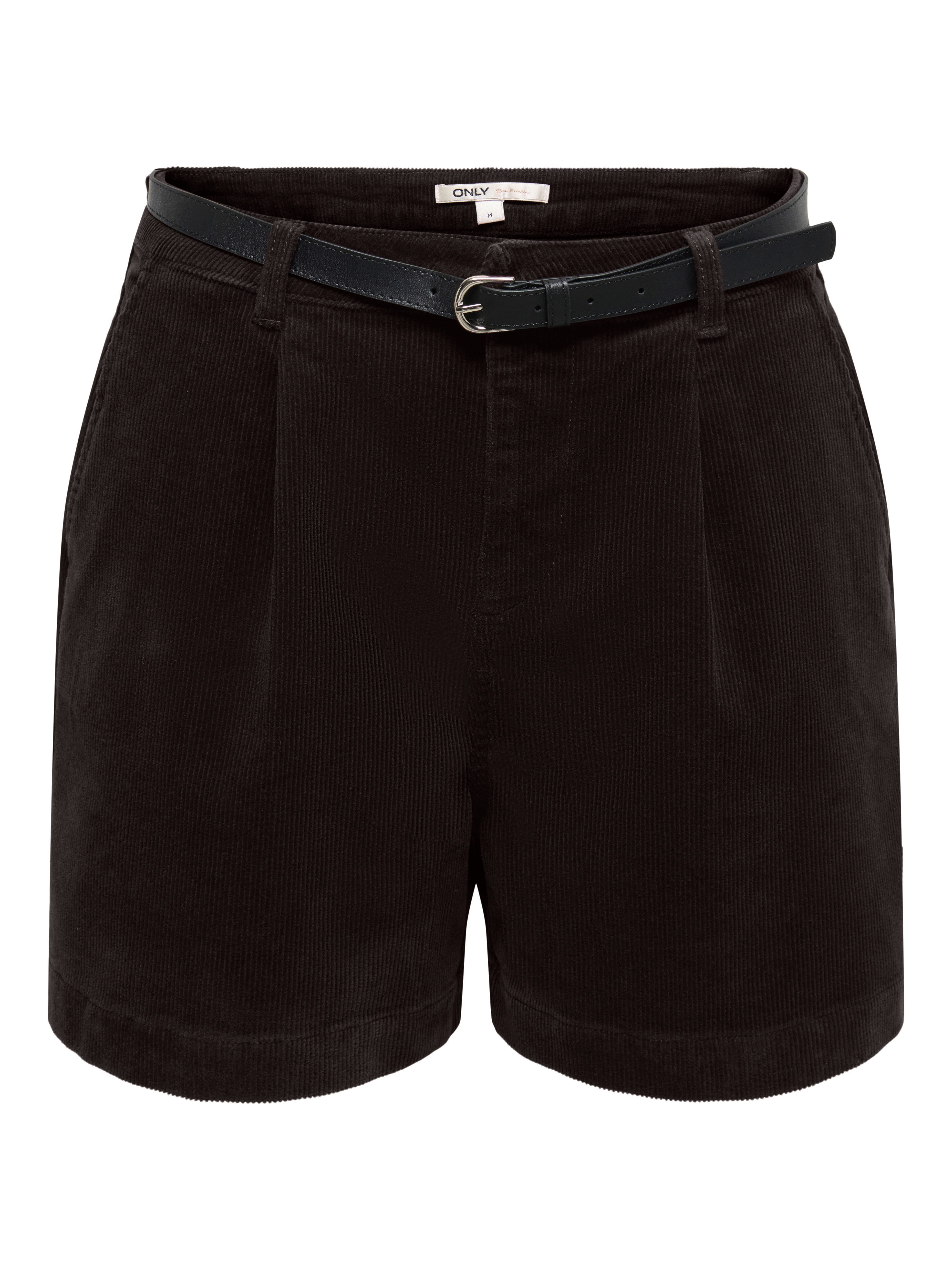 ONLY Shorts ONLZEVA HW BELT CORD SHORTS CC PNT Baumwollmischung, Cord, regular fit, high waist