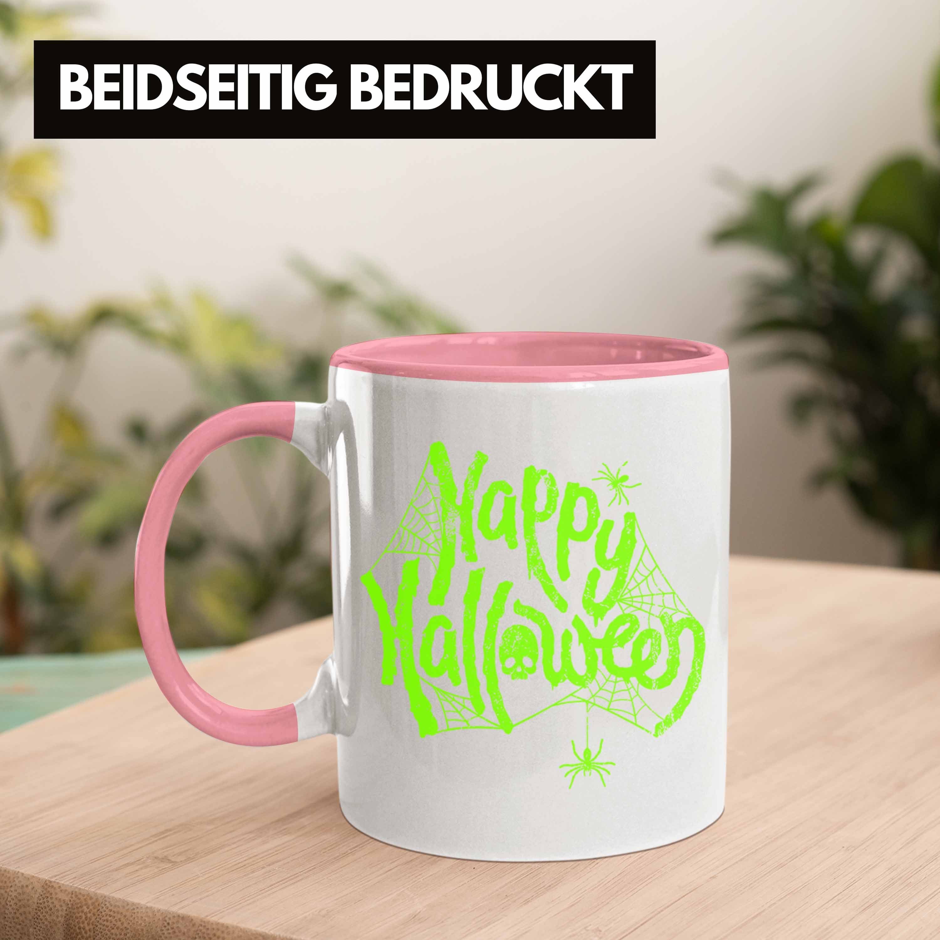 Boo Trendation Geist Runter Dekoration Halloween Daumen Tasse Rosa Kürbis Becher Tasse