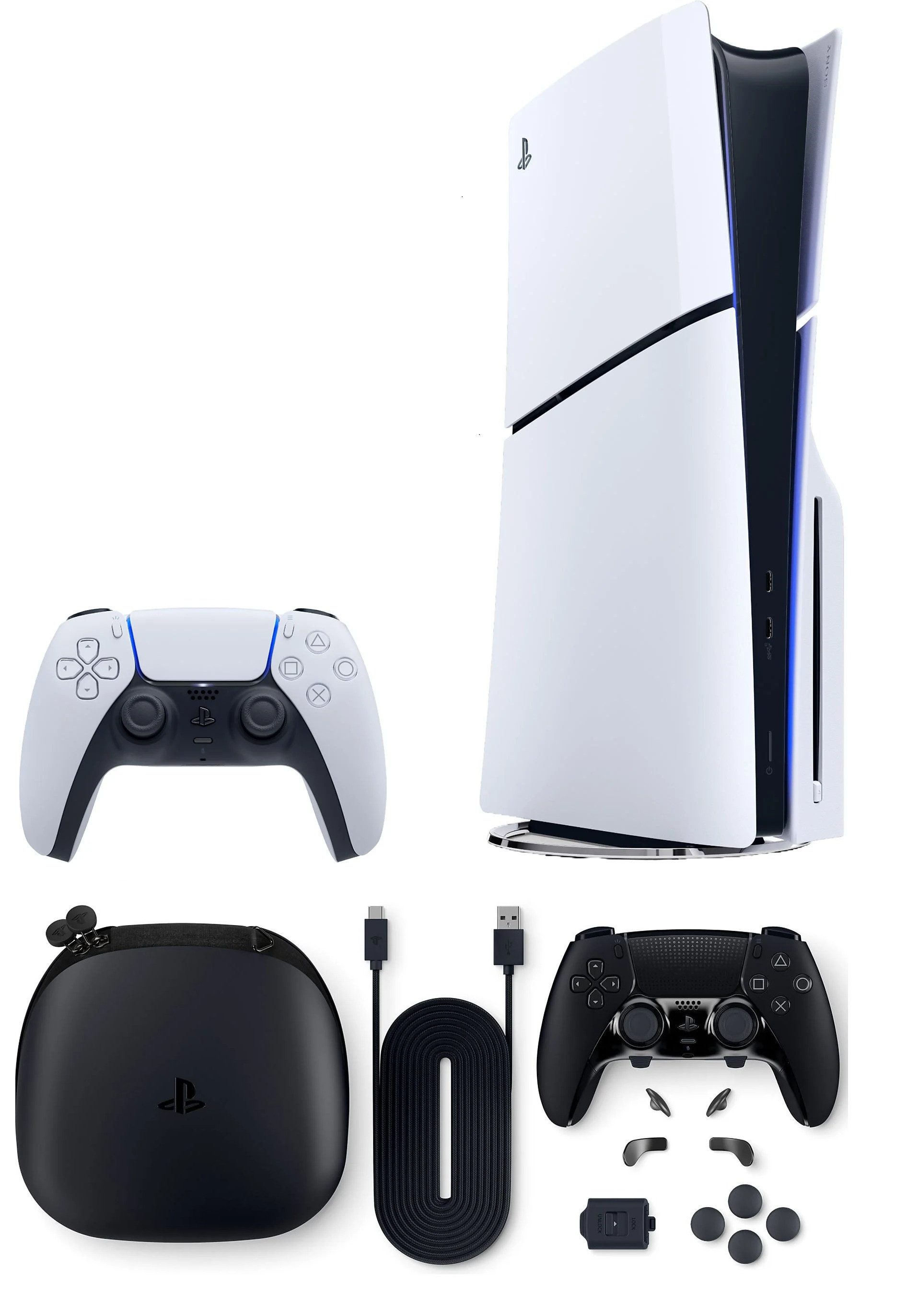 Playstation Playstation 5 Slim 1TB mit Blu-ray Laufwerk + 2 Controller Wunschfarbe