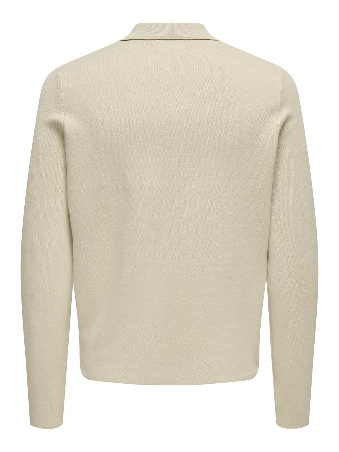ONLY & SONS Polokragenpullover ONSCOOPER REG LS 12 HALF ZIP POLO