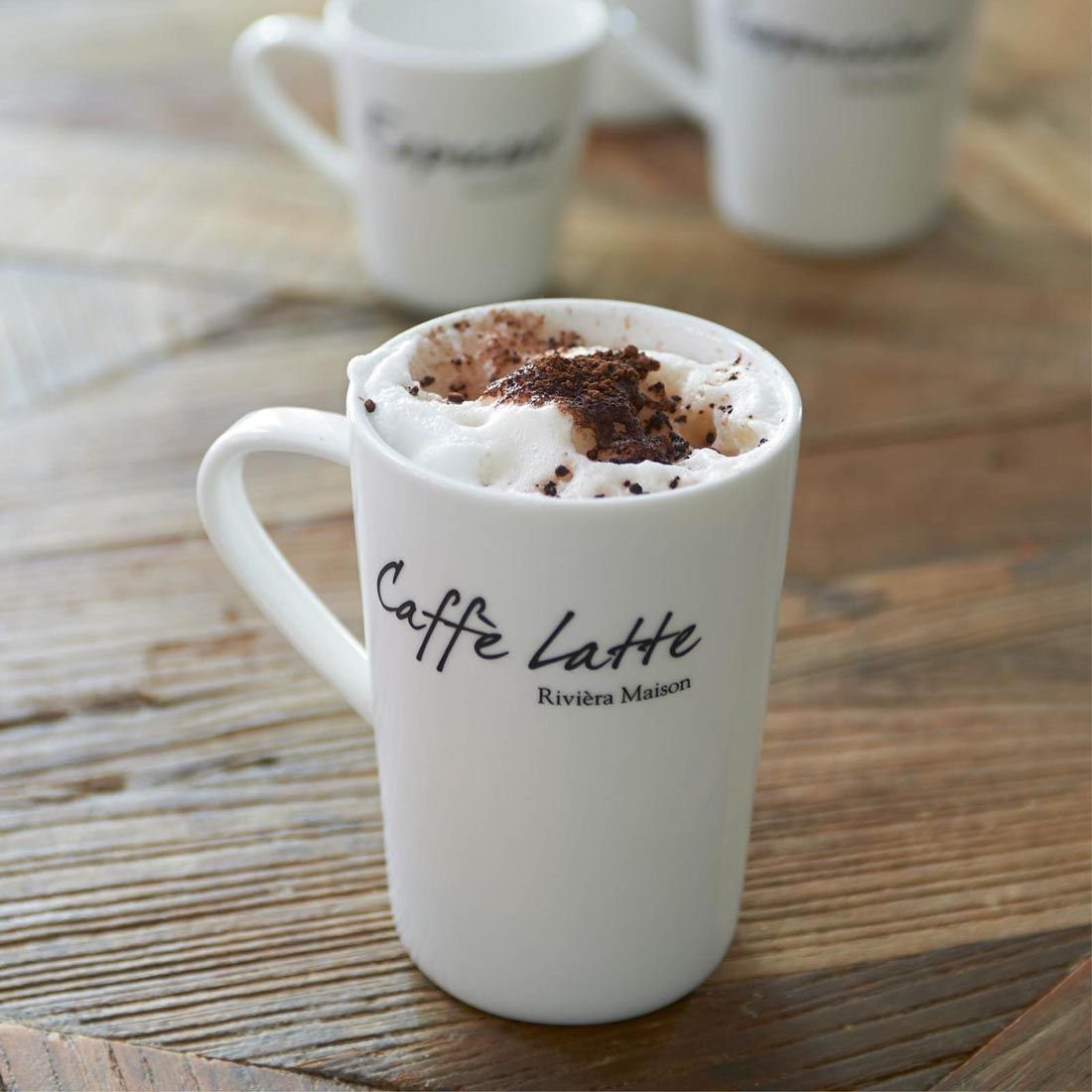 Rivièra Maison Tasse Classic Caffè Latte Mug, Porzellan