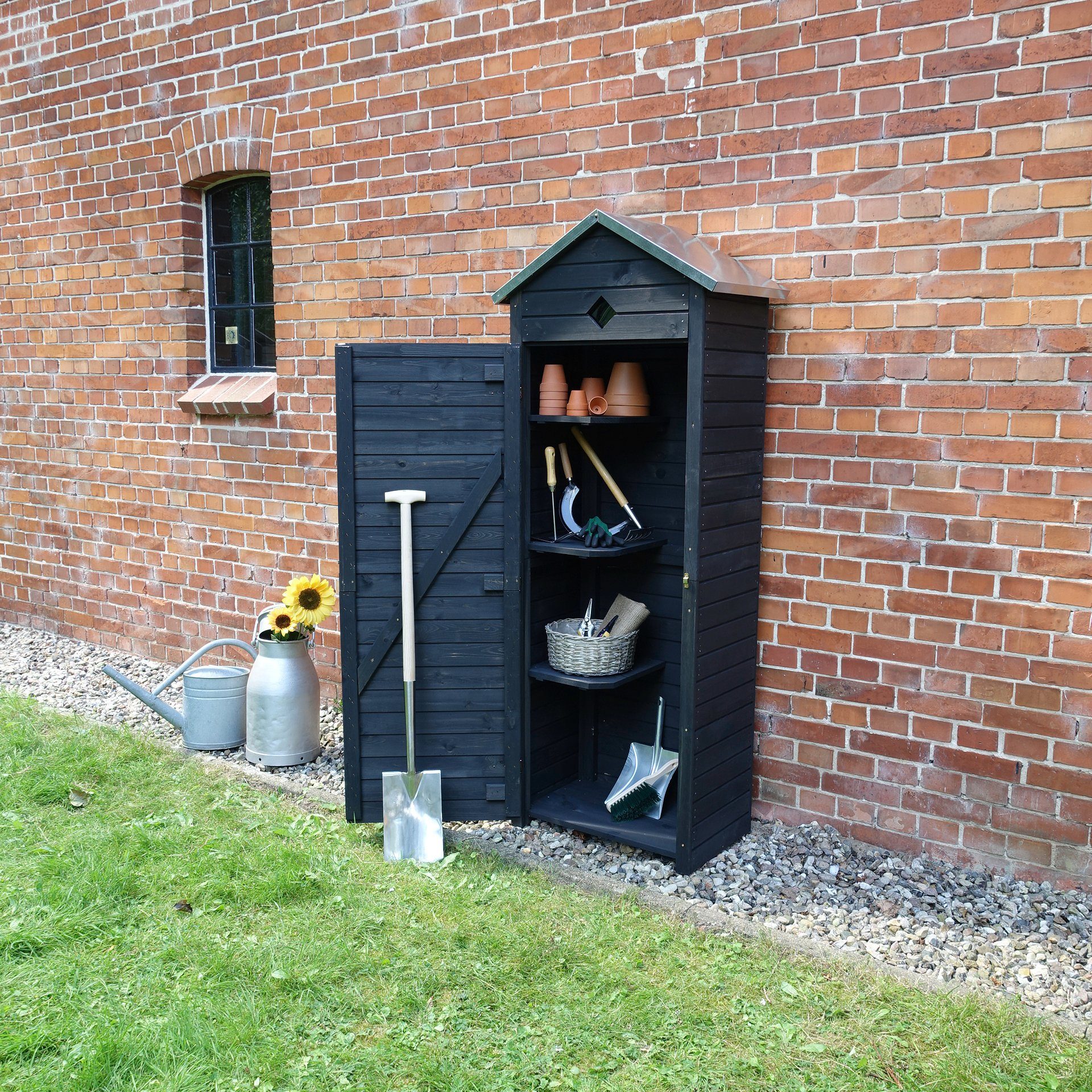 promadino GartenGeräteschrank Babylon, BxT 78x50 cm, Praktische