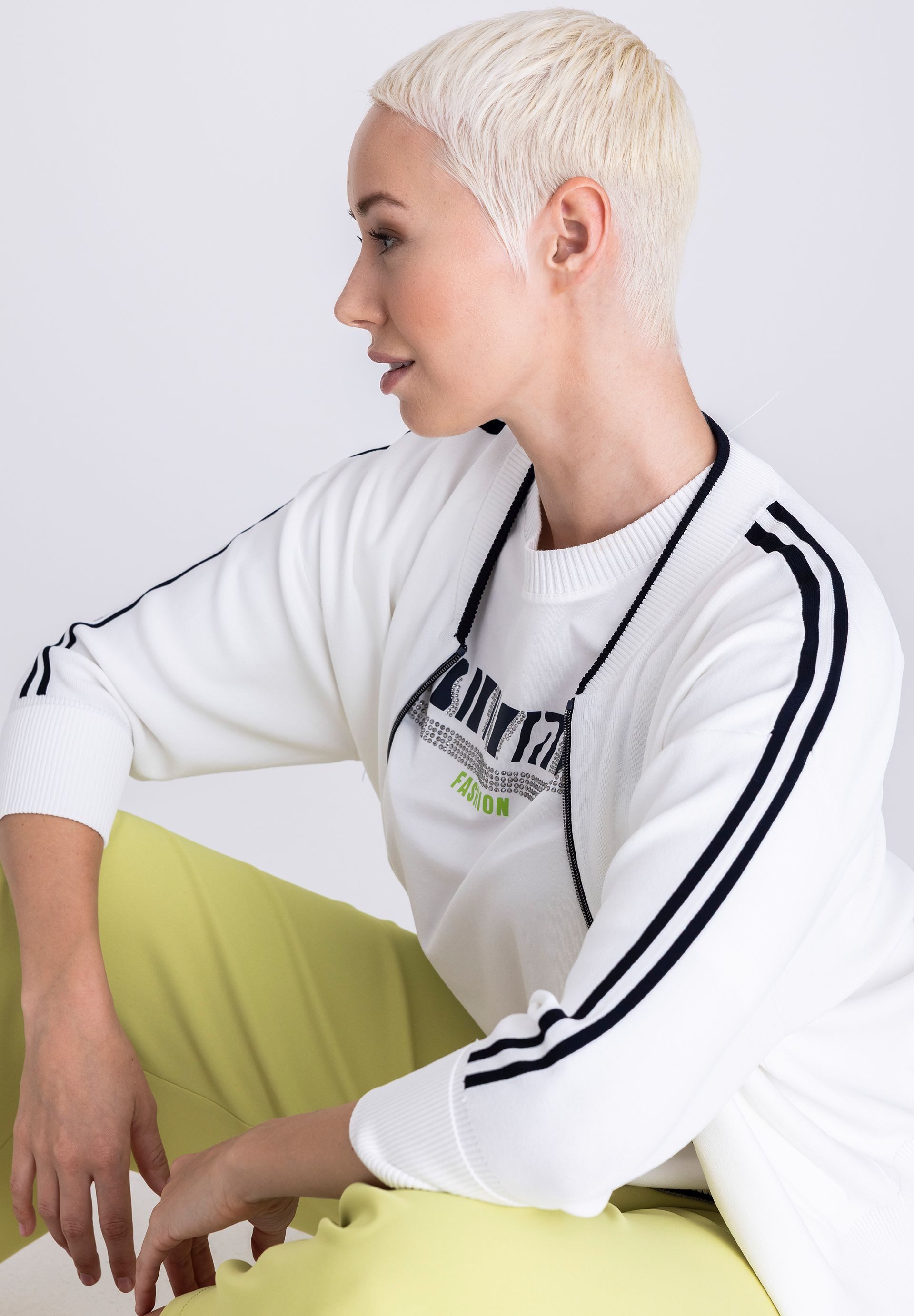 TUZZI Cardigan mit Kontraststreifen