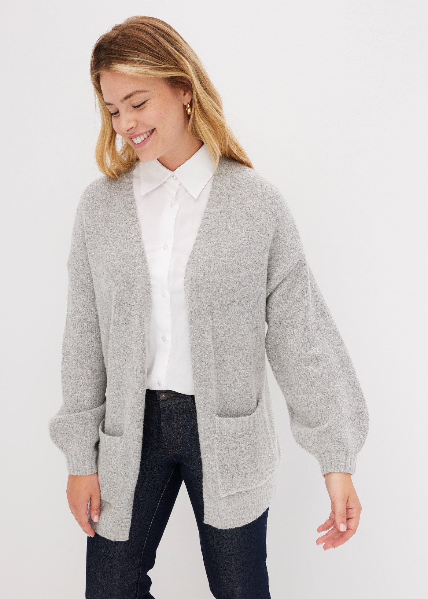 bonprix Strickjacke Oversize-Strickjacke