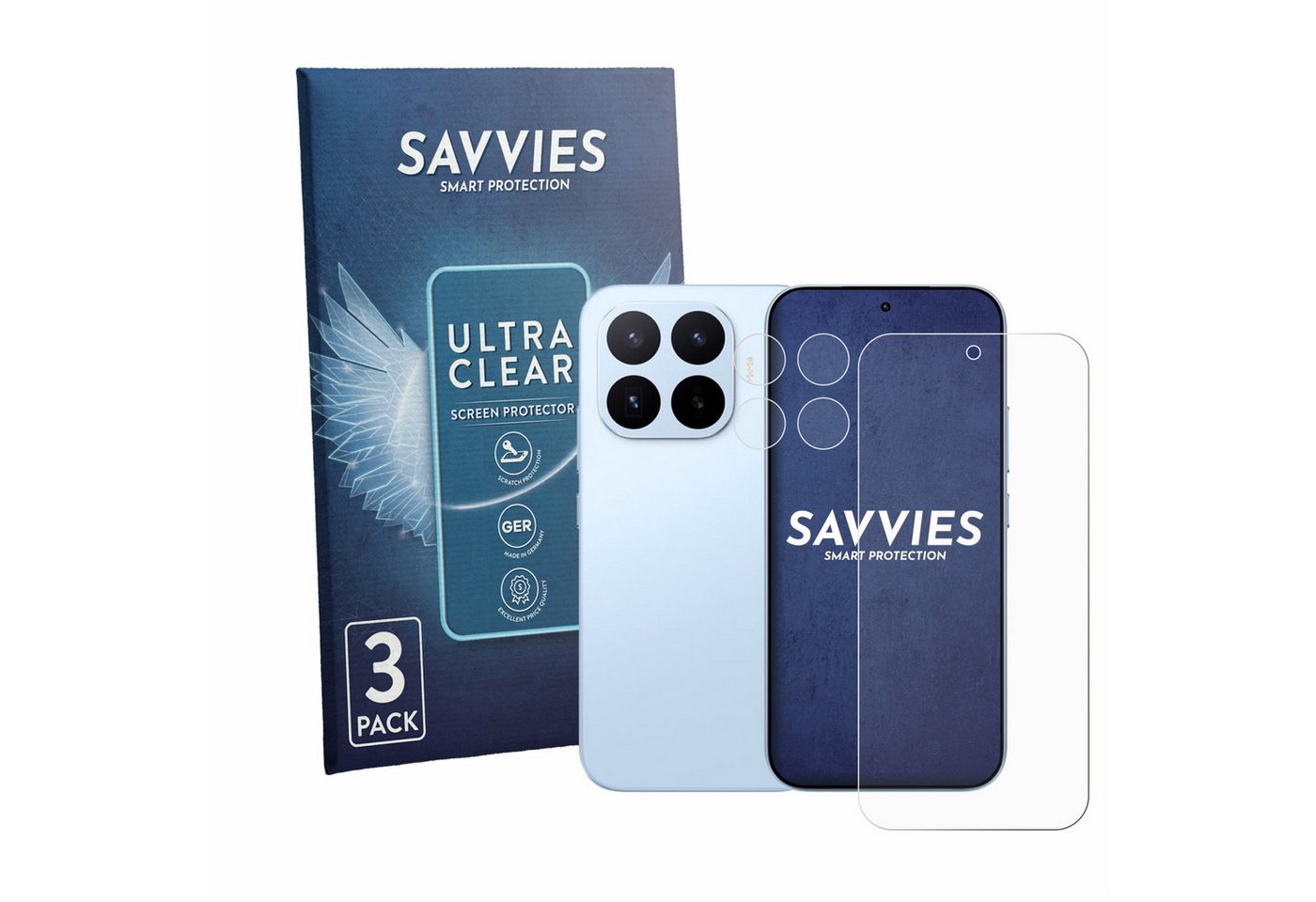 Savvies Displayschutzfolie Schutzfolie für Xiaomi 17T (Display+Kamera), 6 Stück, Displayschutz Schutz Folie Klar Transparent