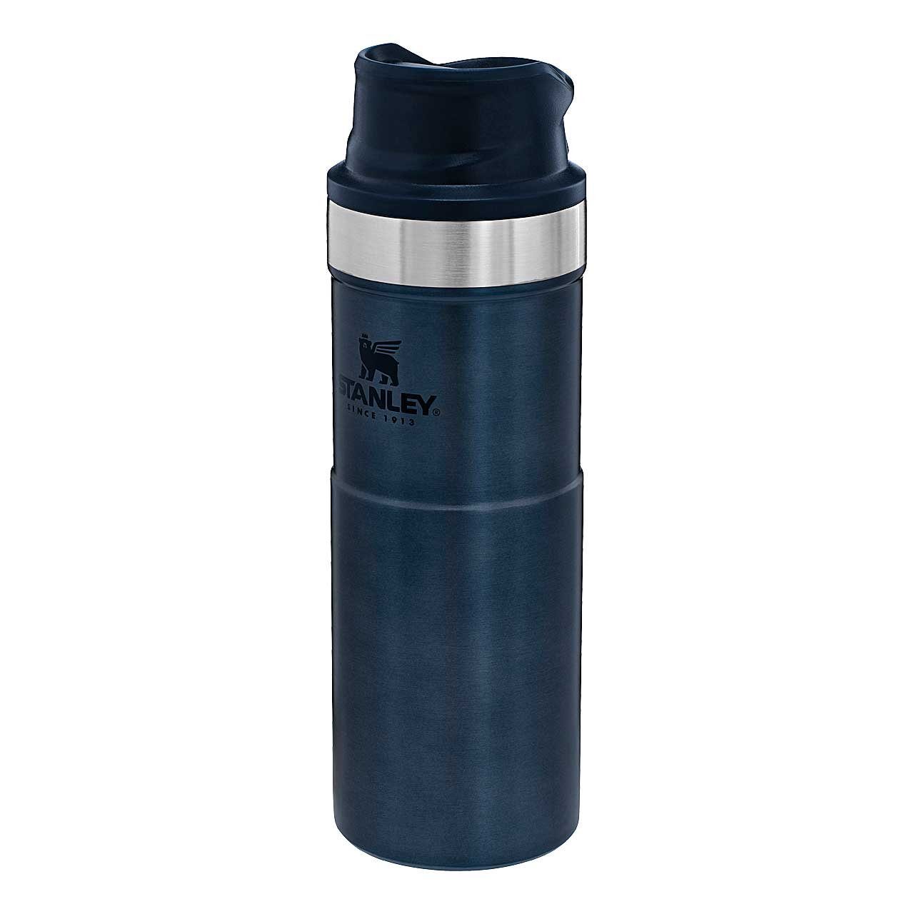 STANLEY Coffee-to-go-Becher Stanley Kaffeebecher CLASSIC TRIGGER-ACTION 0,473 l Nightfall Blue | Thermobecher