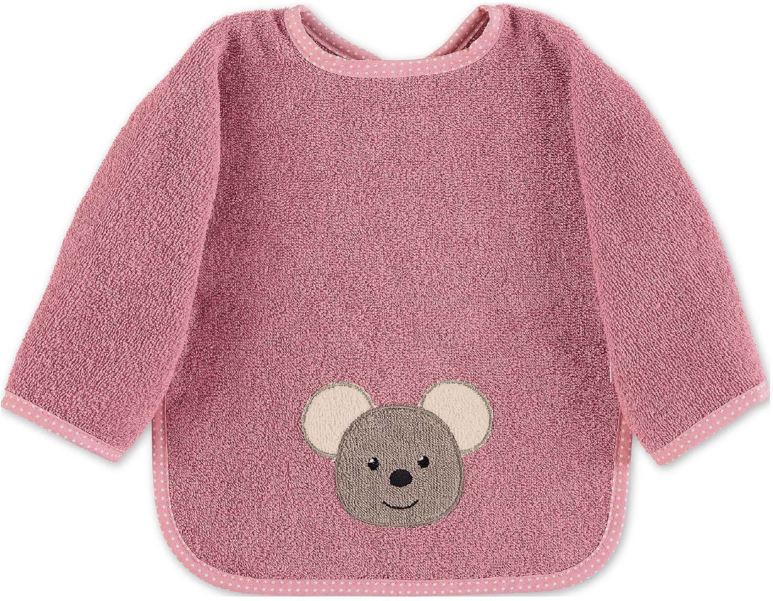 Mabel, Maus Mabel, Ärmellätzchen, rosa Lätzchen rosa Sterntaler®