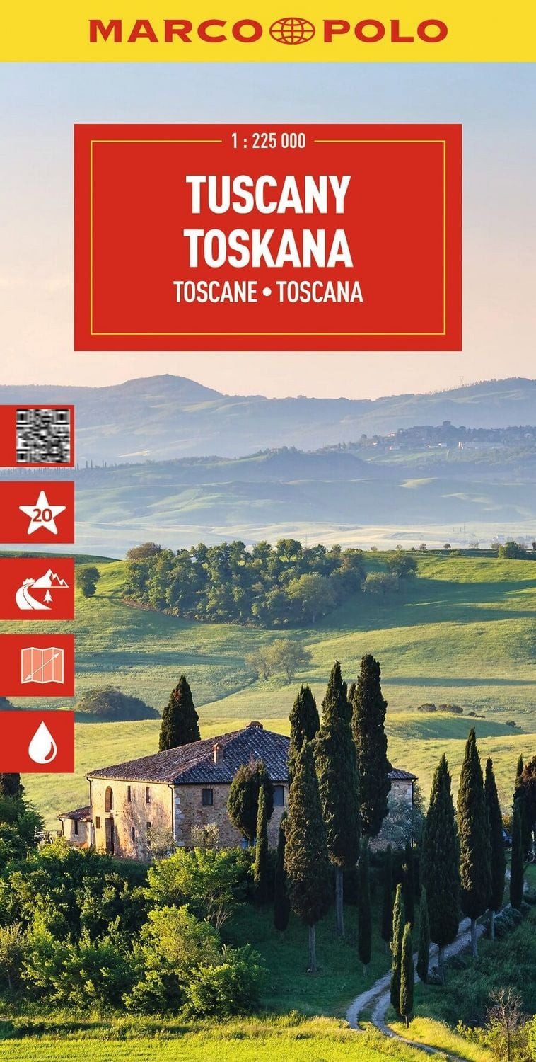 MARCO POLO Reisekarte Italien 07 Toskana 1:225.000 / Marco Polo, Straßenkarte und Autokarte mit sehenswerten Strecken, Highlights und digitaler Erweiterung