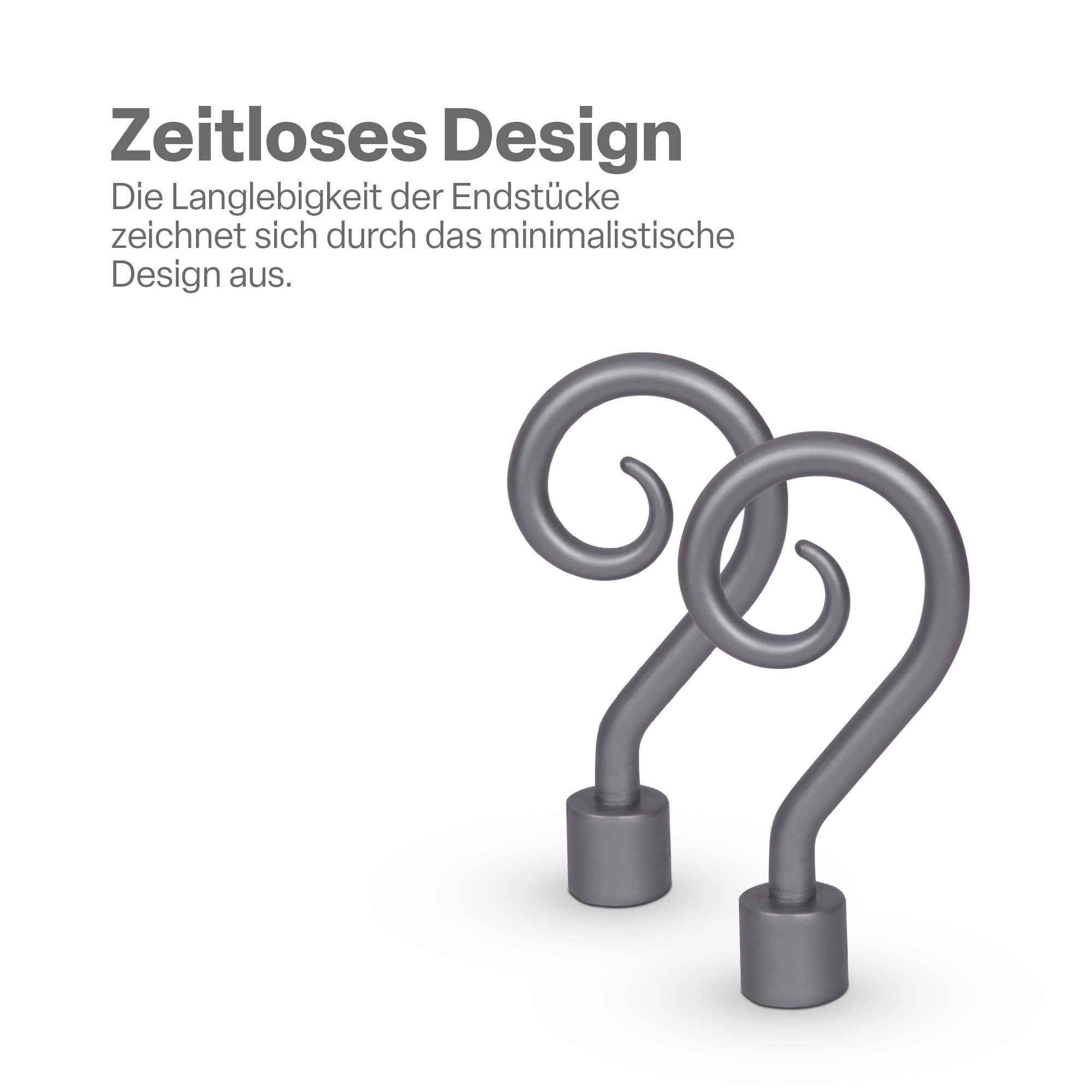 Bestlivings Gardinenstangen-Endstück aus robustem und hochwertigem Kunststoff, Gardinenstangen, (Set, 2-St), für Innenstange Ø 13 mm und für Außenstange Ø 16 mm – Bild 3 von 5