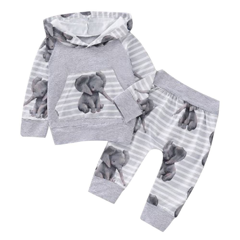 Lapastyle Top & Leggings Baby dünn Ärmel set, Drucken, Baumwolle Tierdruck
