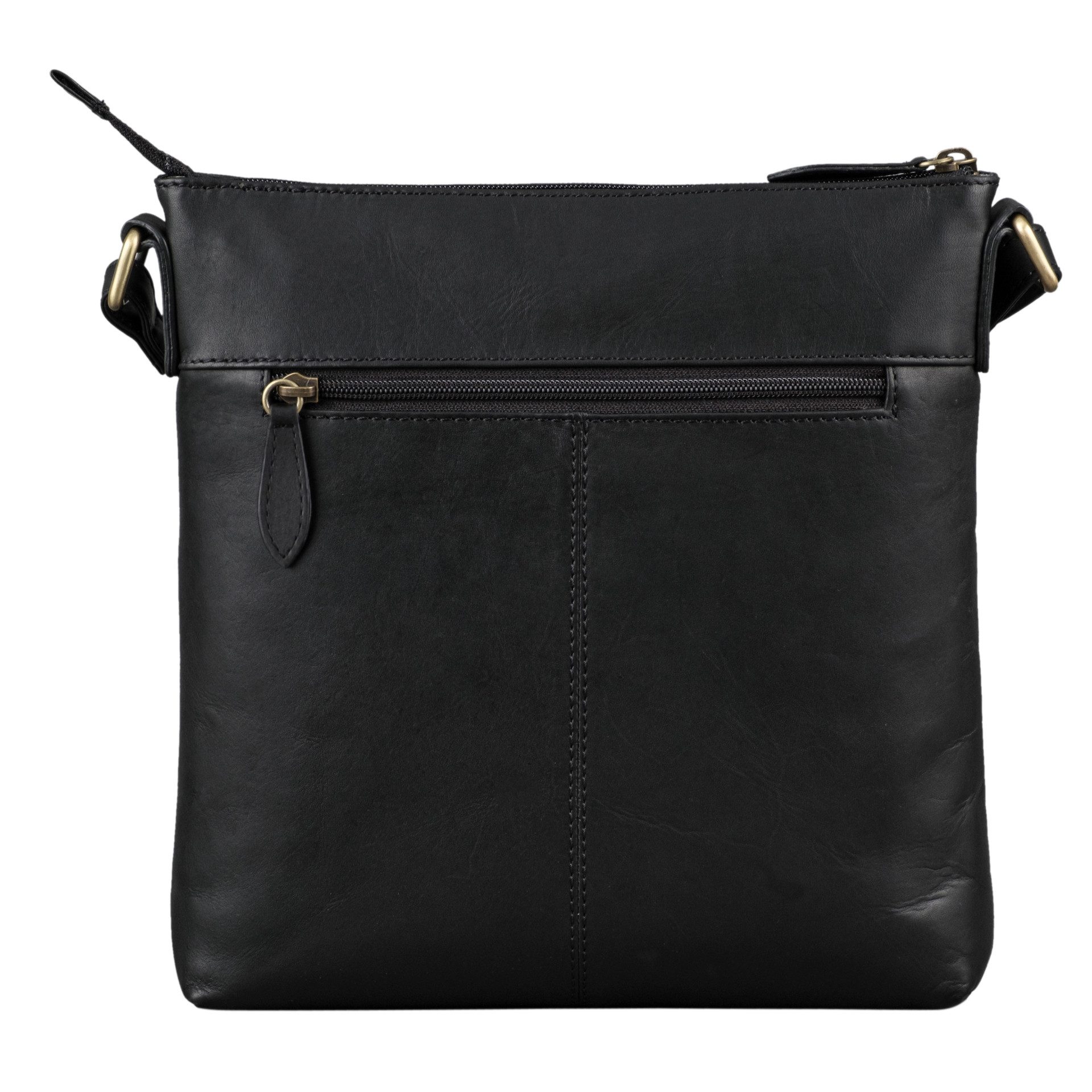 Benthill Umhängetasche Damen Echt Leder Schultertasche Vintage Handtasche geflochtenem Muster, Schultergurt / Umhängegurt Reißverschlussfach – Bild 5 von 5
